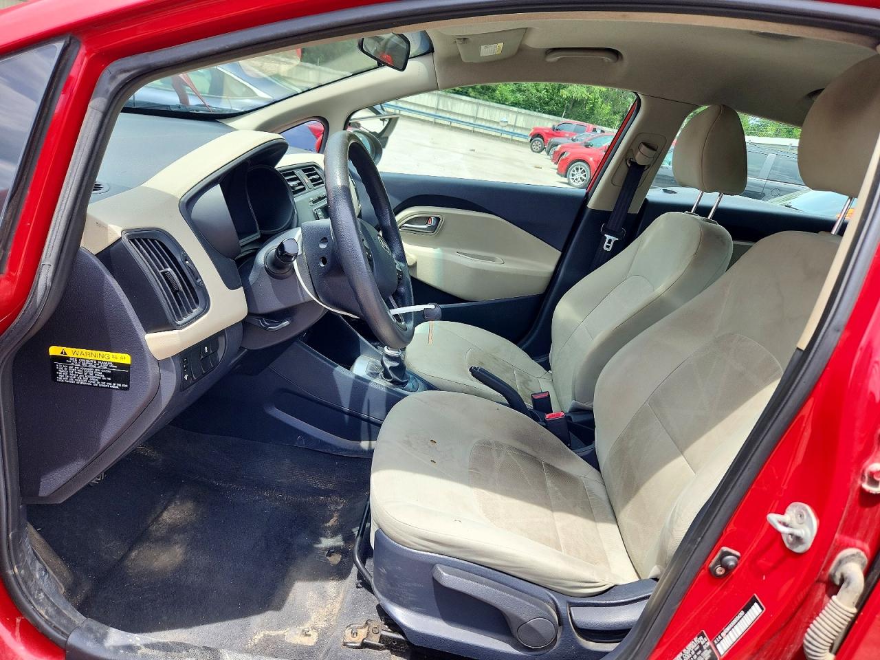2013 Kia Rio Lx Burgundy vin: KNADM4A30D6114263