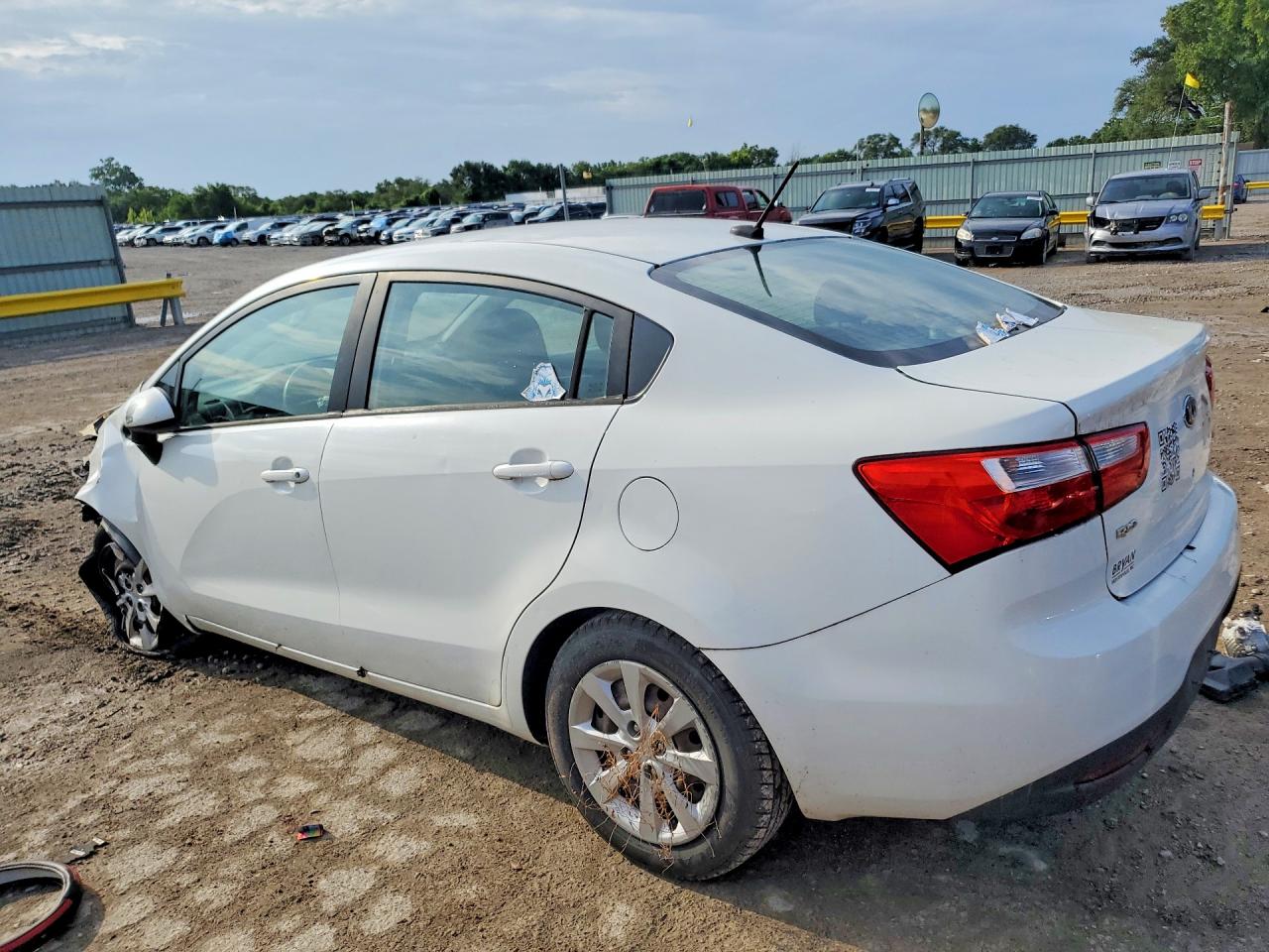 2013 Kia Rio Lx Белый vin: KNADM4A30D6160613