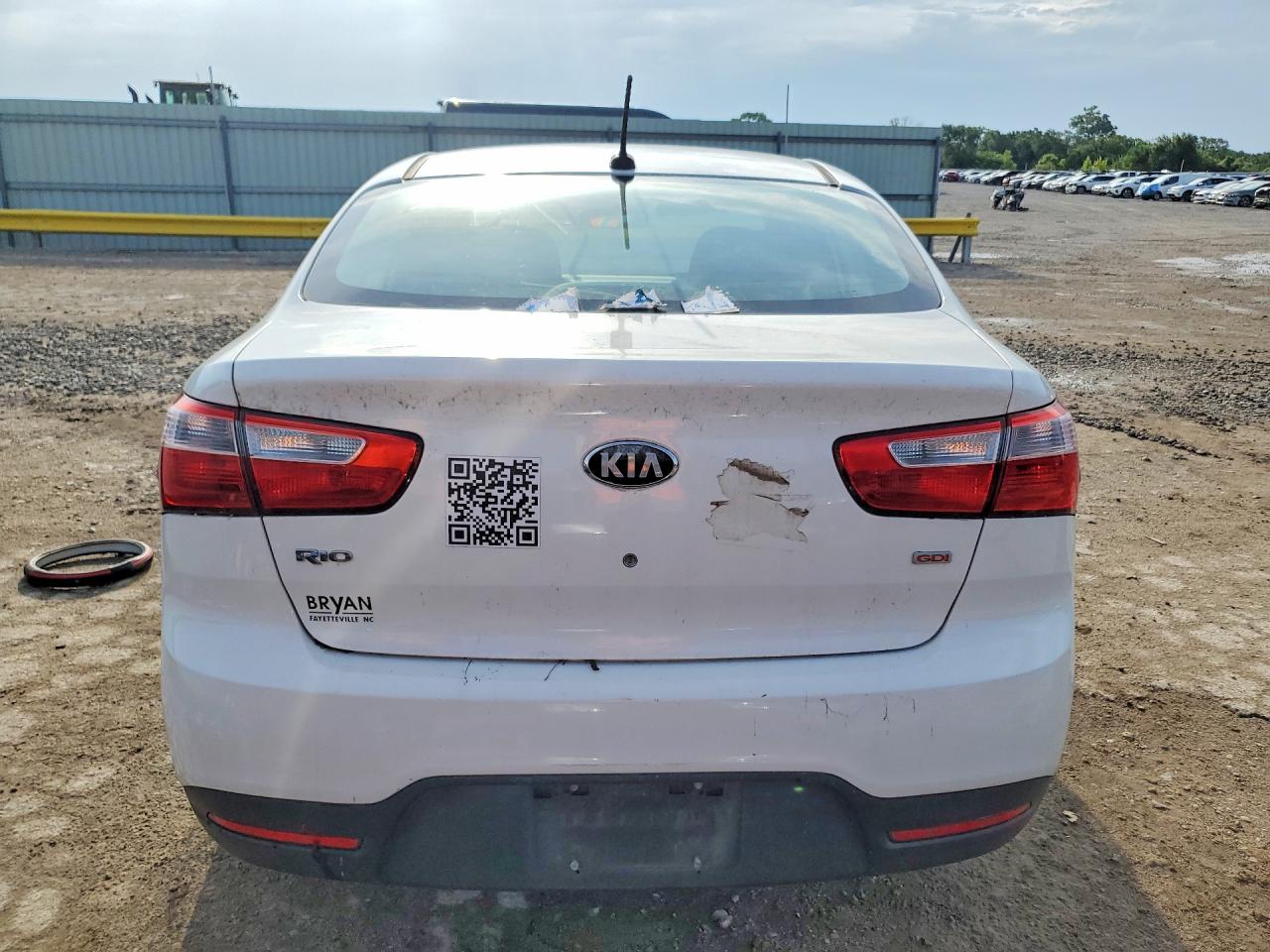 2013 Kia Rio Lx Белый vin: KNADM4A30D6160613
