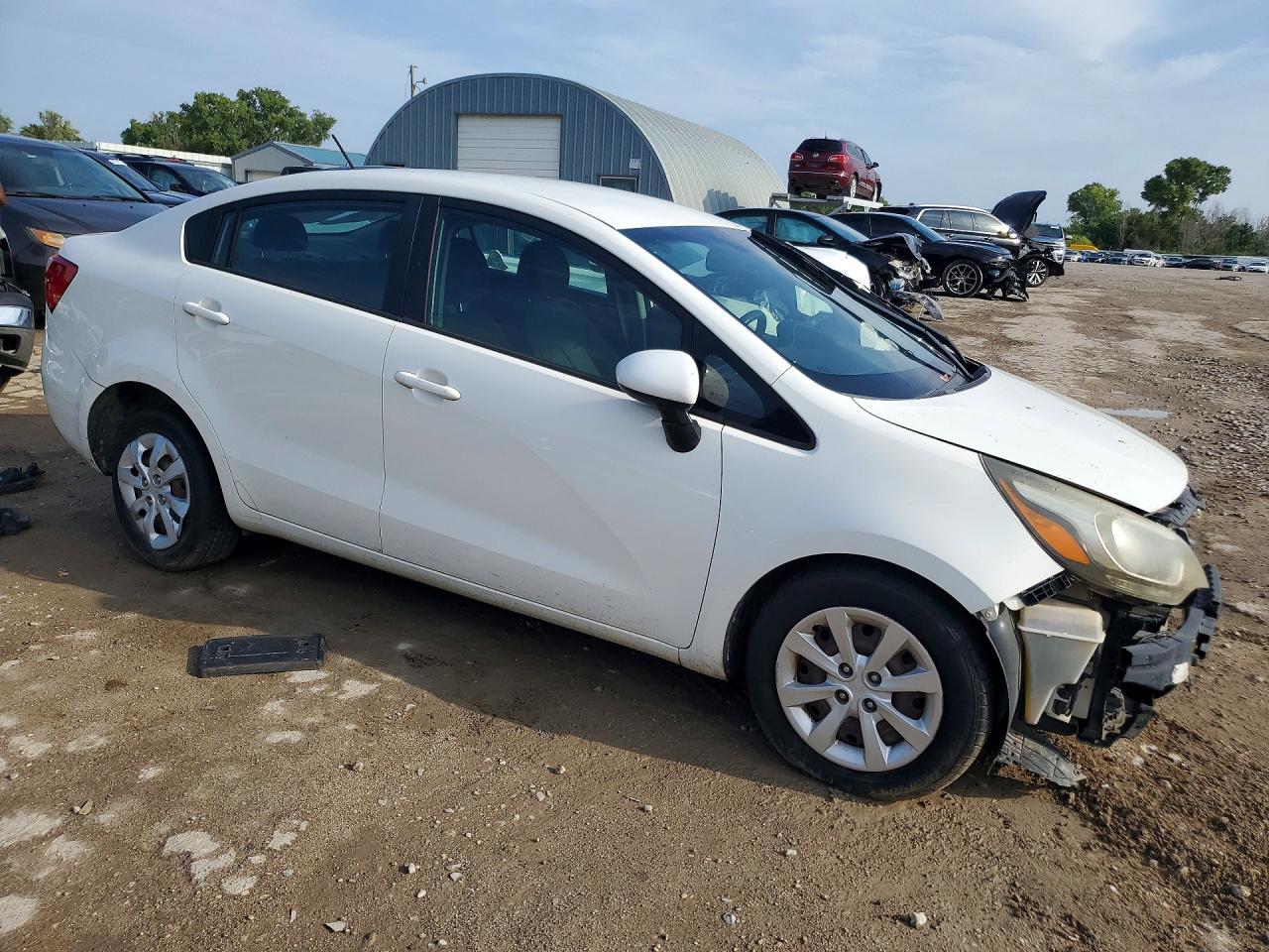 2013 Kia Rio Lx Белый vin: KNADM4A30D6160613