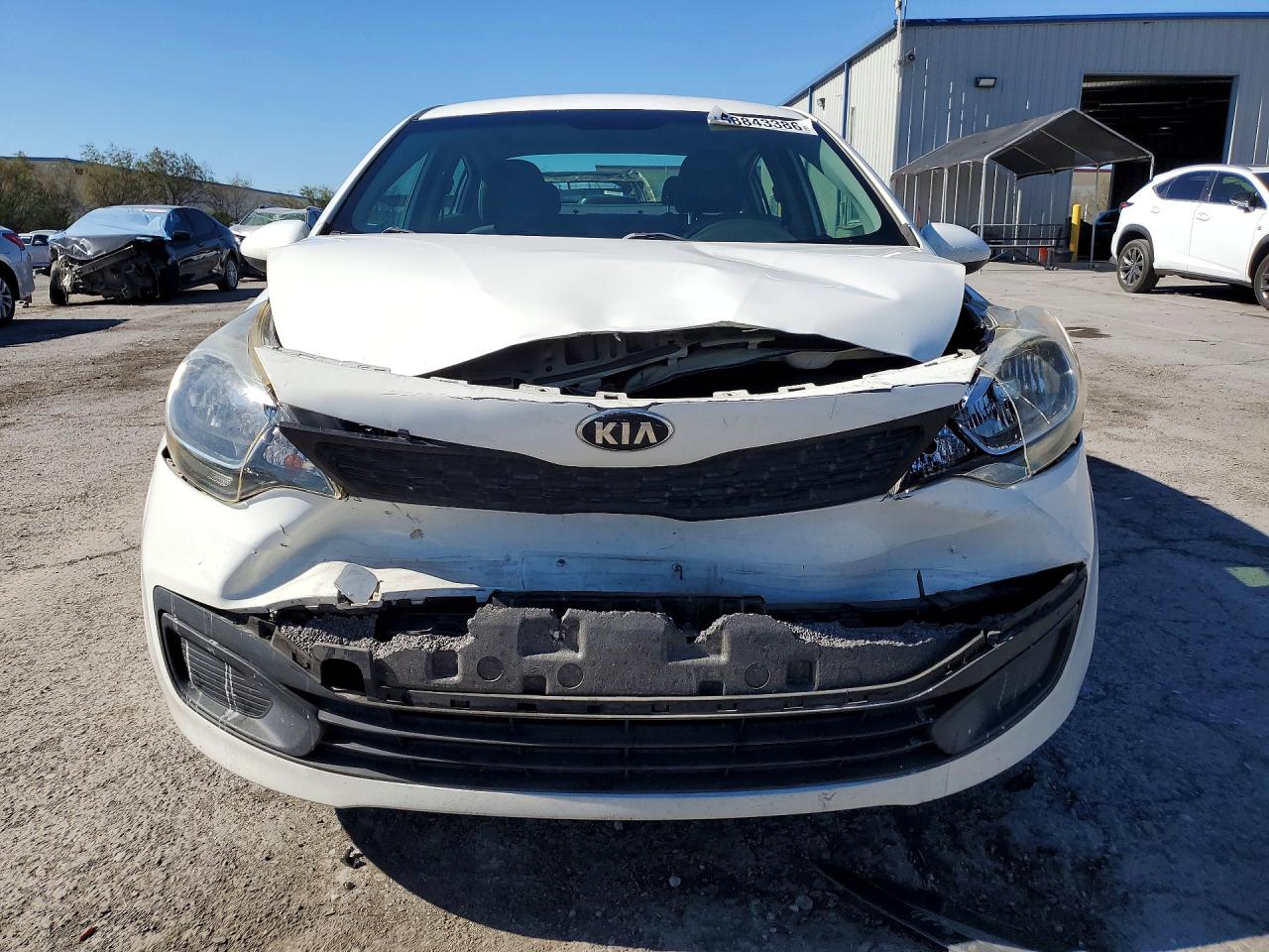 2013 Kia Rio Lx Белый vin: KNADM4A30D6204626