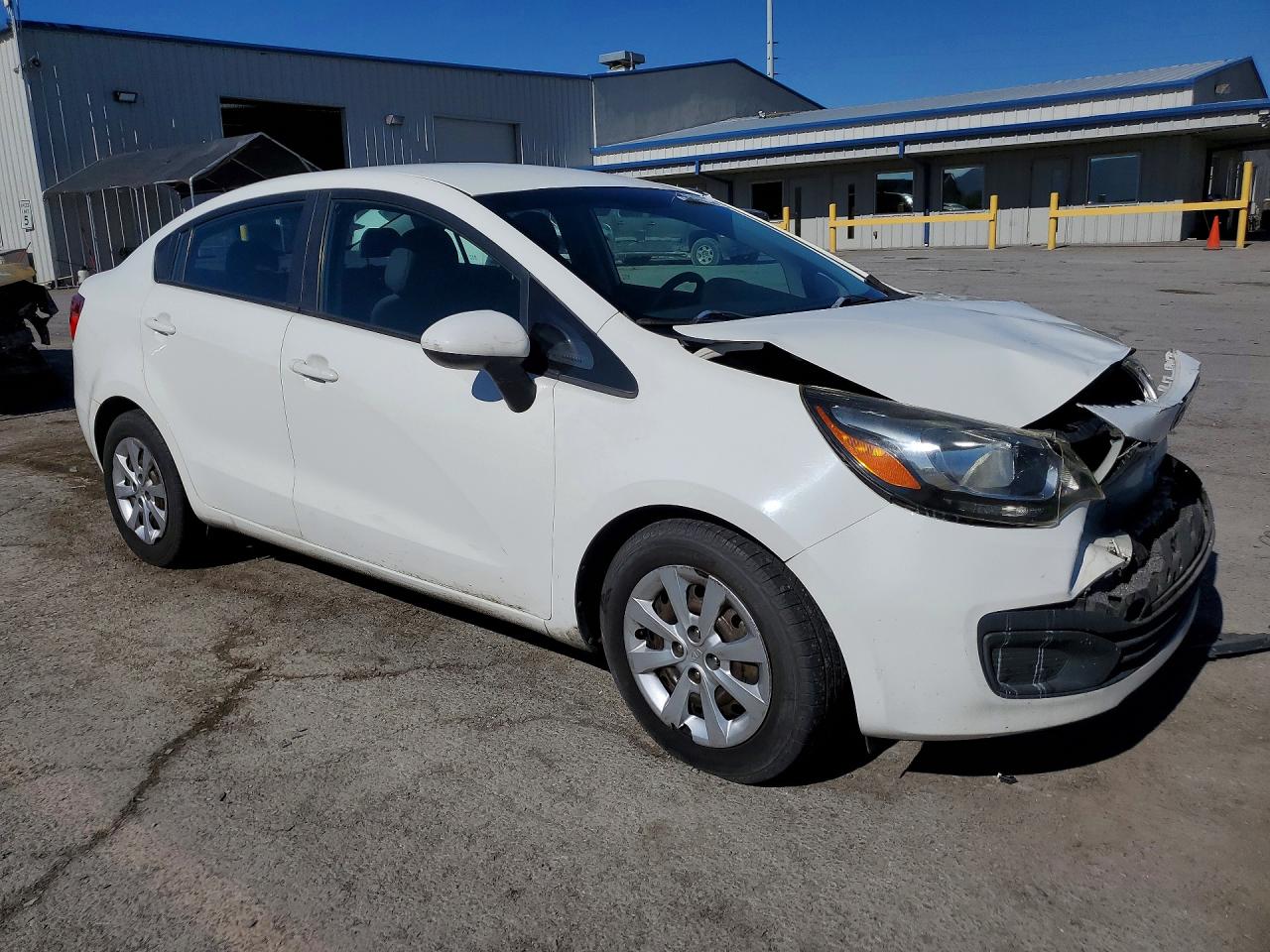 2013 Kia Rio Lx Белый vin: KNADM4A30D6204626