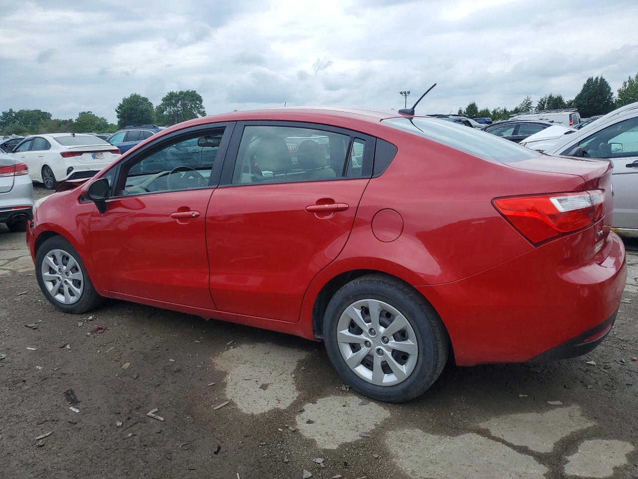 2013 Kia Rio Lx Красный vin: KNADM4A30D6209891