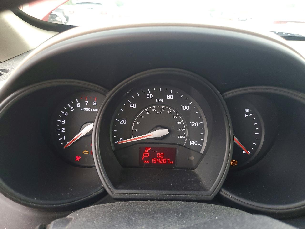 2013 Kia Rio Lx Красный vin: KNADM4A30D6209891