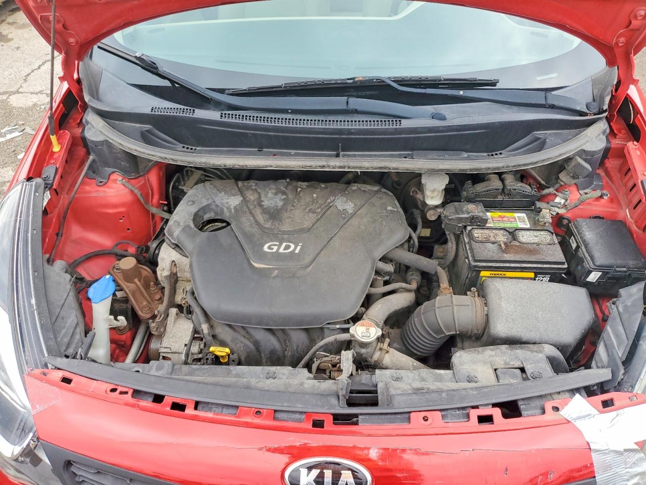 2013 Kia Rio Lx Красный vin: KNADM4A30D6209891