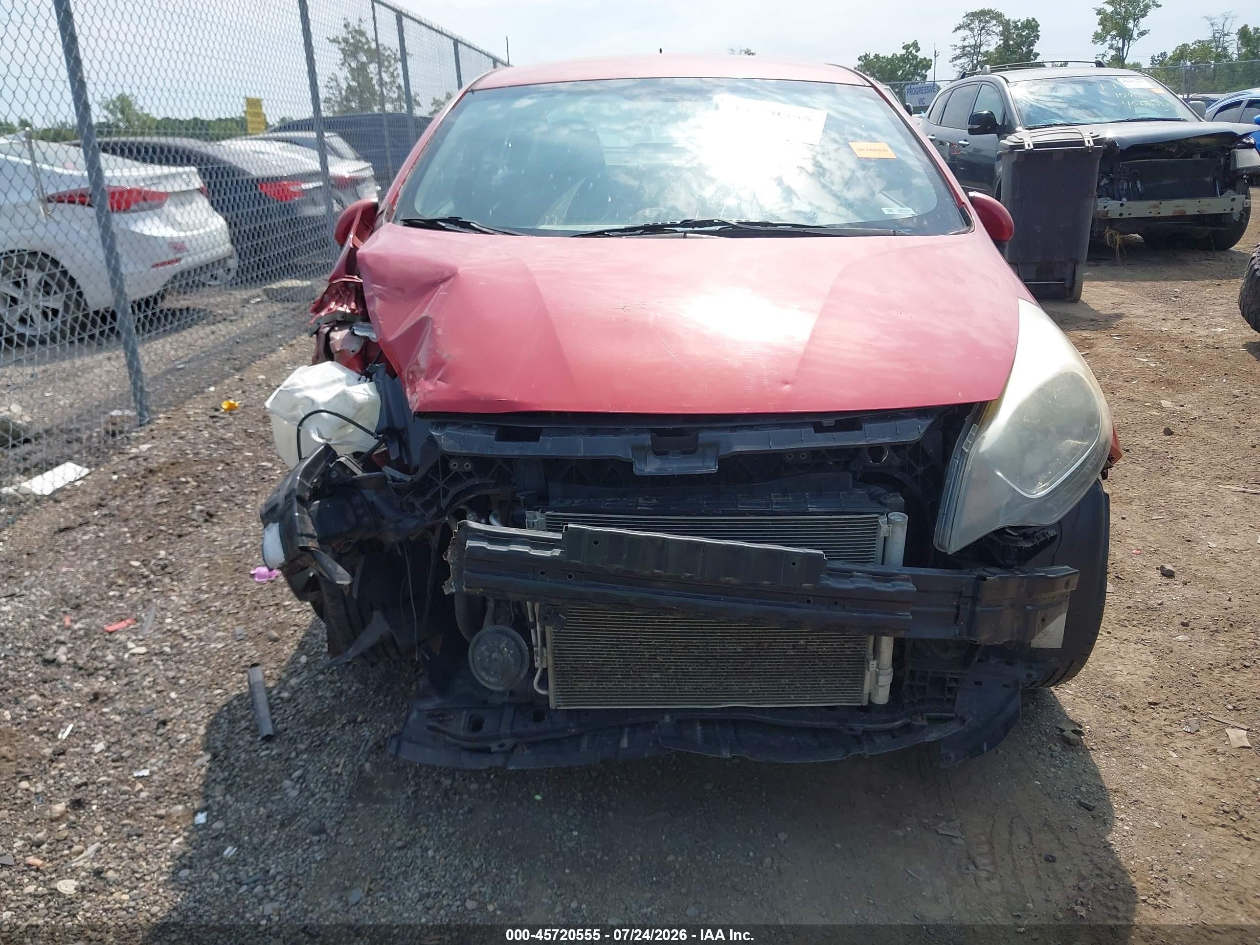 2013 Kia Rio Lx Red vin: KNADM4A30D6218137