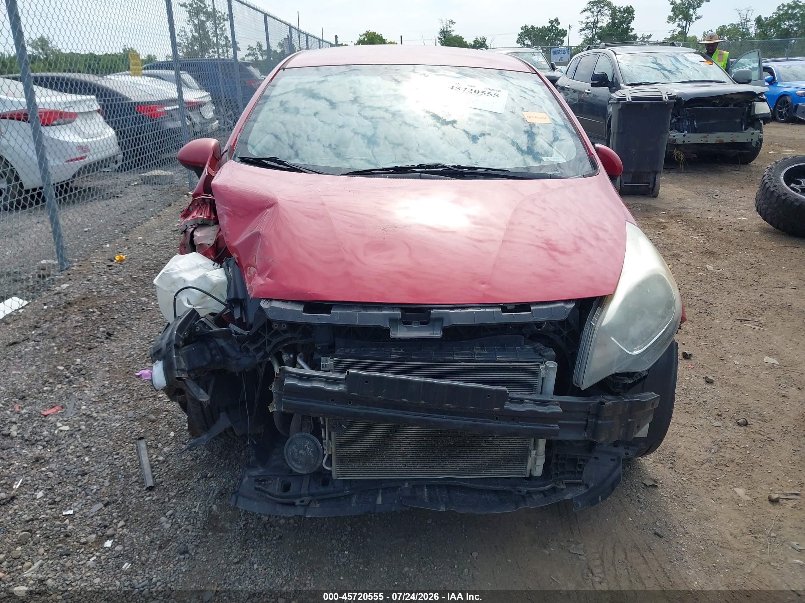 2013 Kia Rio Lx Red vin: KNADM4A30D6218137