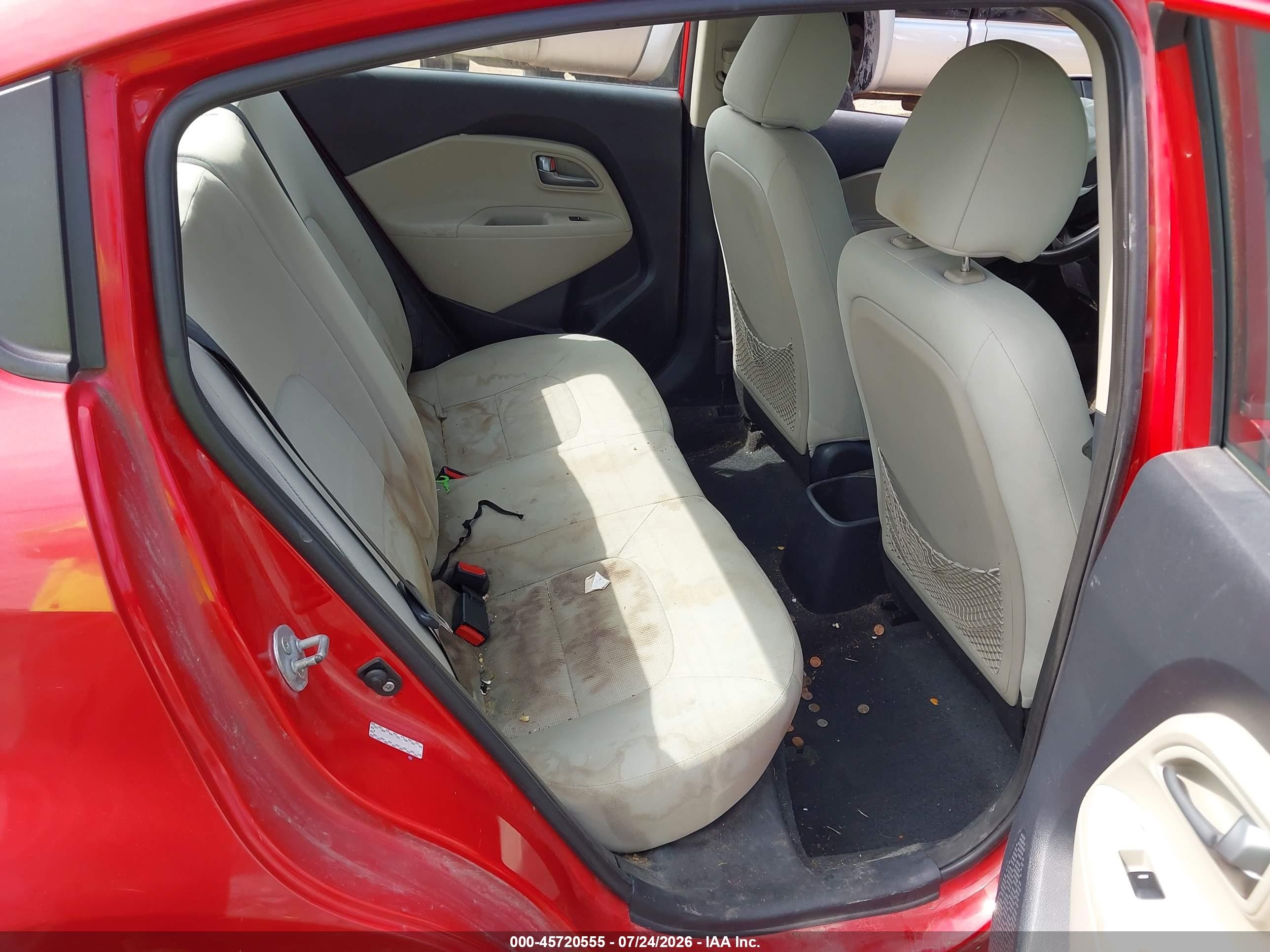 2013 Kia Rio Lx Red vin: KNADM4A30D6218137