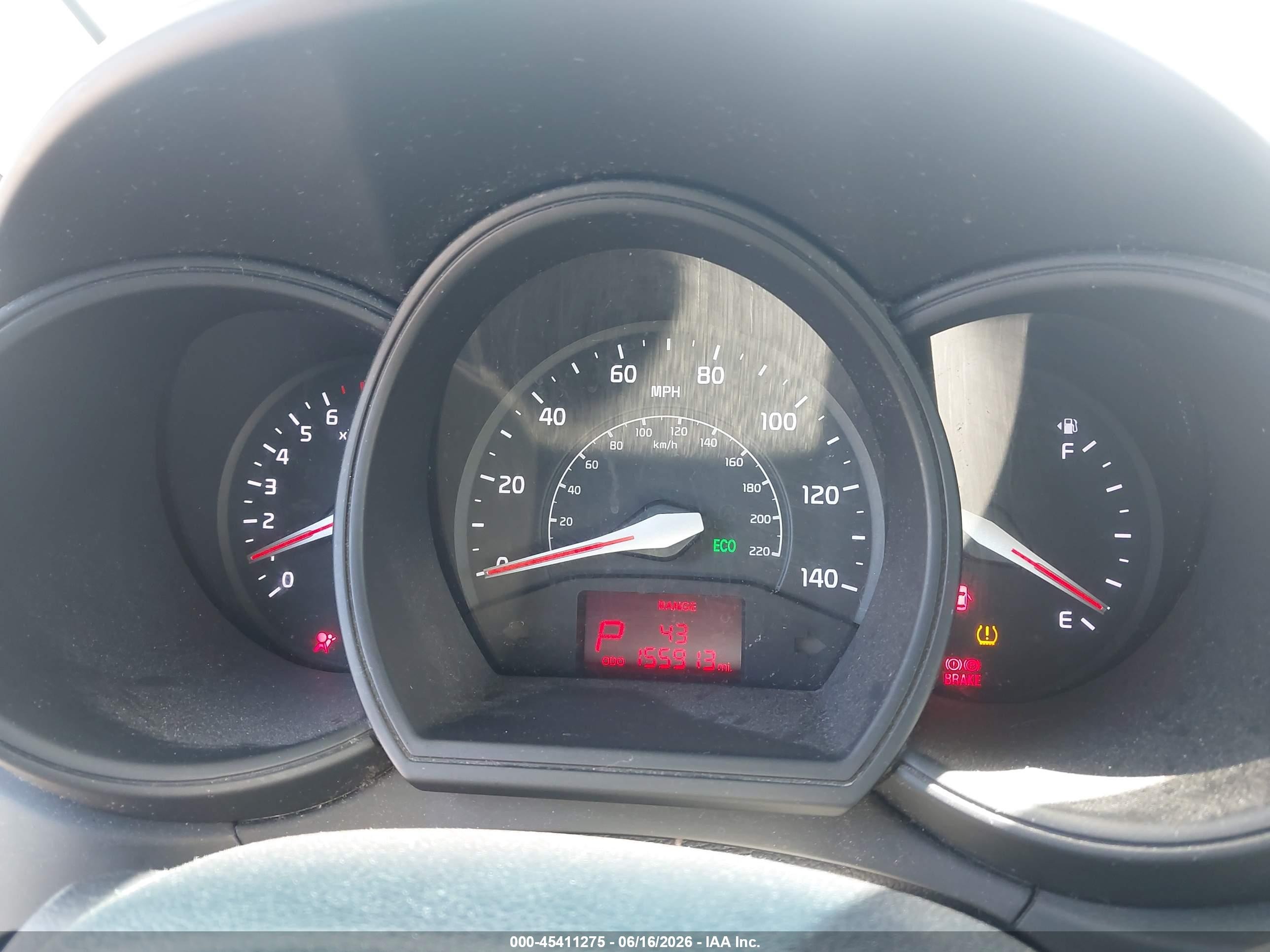 2013 Kia Rio Lx White vin: KNADM4A30D6253499