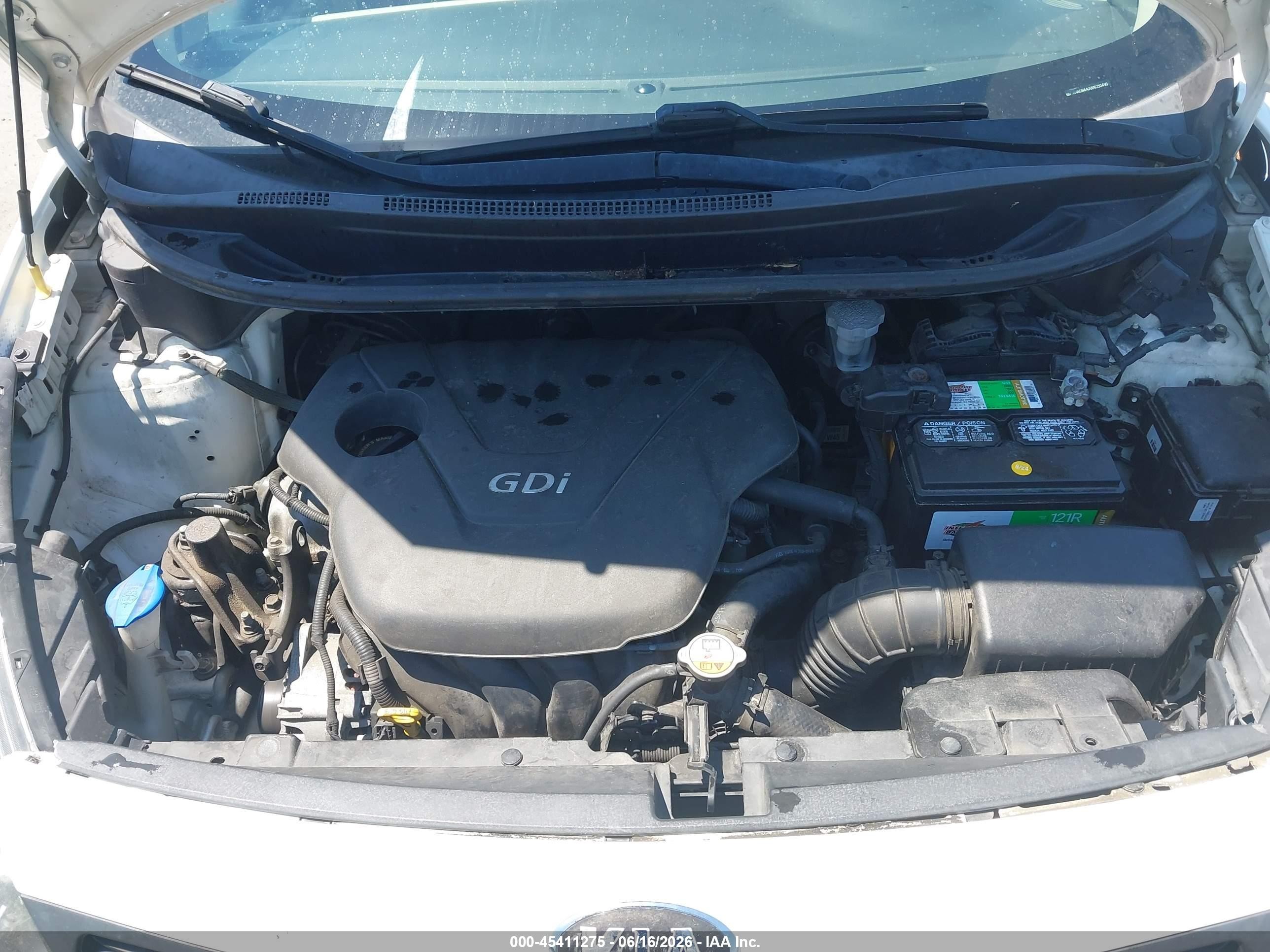 2013 Kia Rio Lx White vin: KNADM4A30D6253499