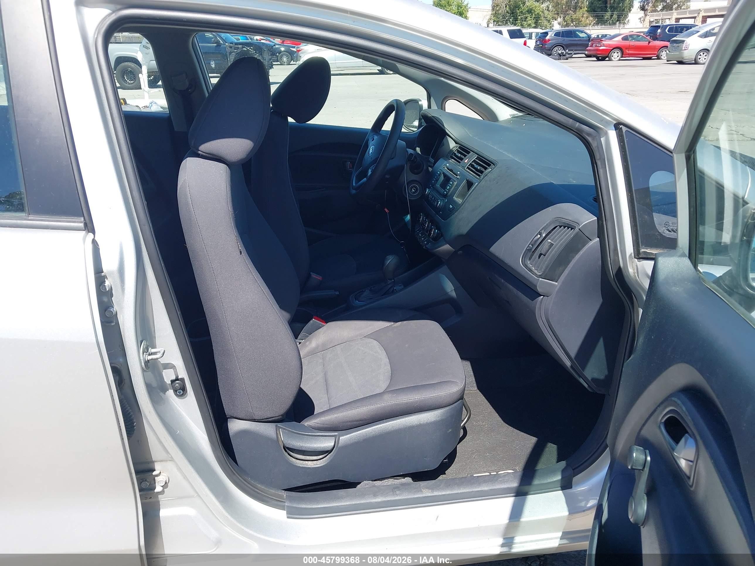 2013 Kia Rio Lx Silver vin: KNADM4A30D6289757