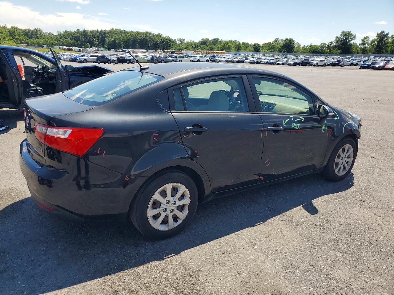 2013 Kia Rio Lx Black vin: KNADM4A30D6294649