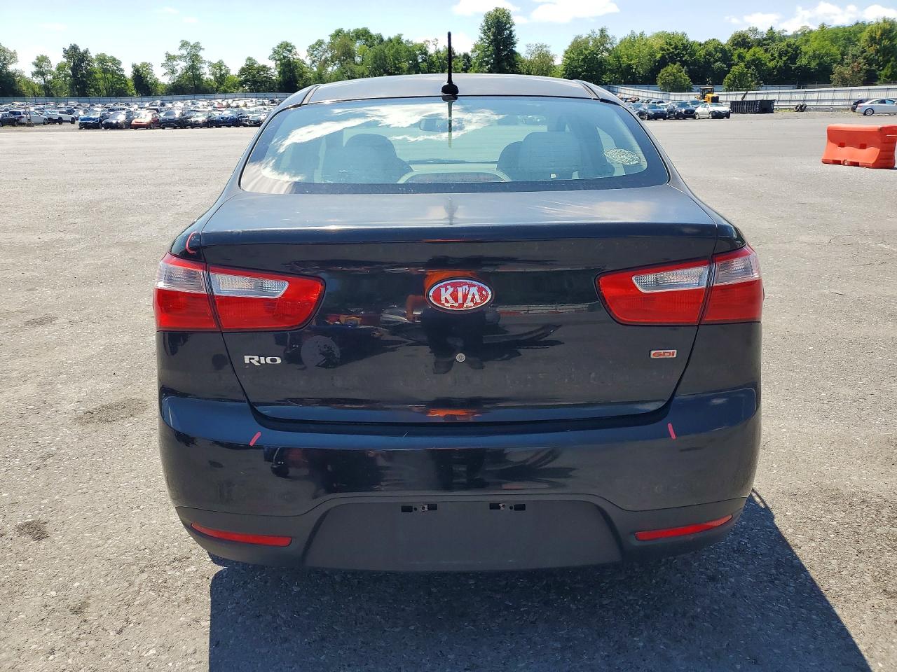 2013 Kia Rio Lx Black vin: KNADM4A30D6294649