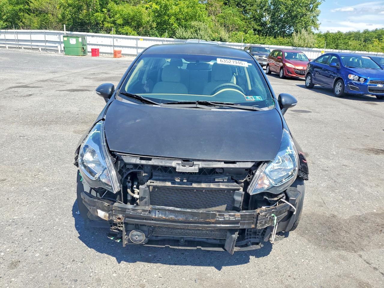 2013 Kia Rio Lx Black vin: KNADM4A30D6294649