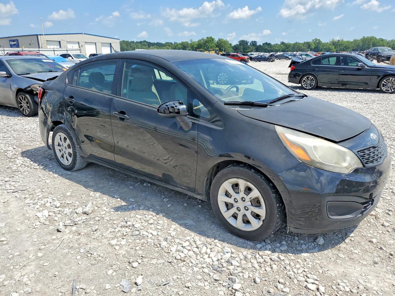 2014 Kia Rio Lx Black vin: KNADM4A30E6325187