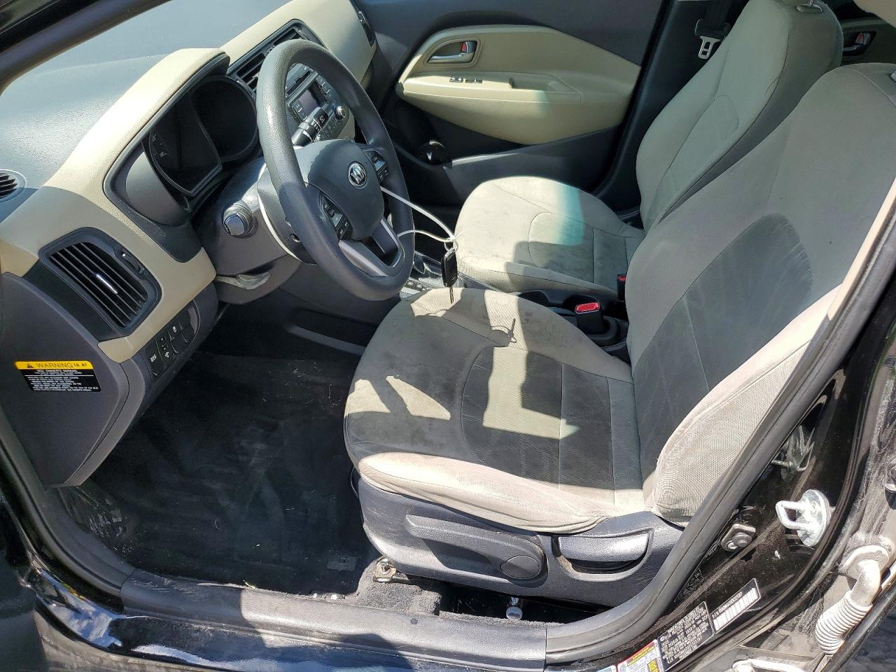 2014 Kia Rio Lx Black vin: KNADM4A30E6325187