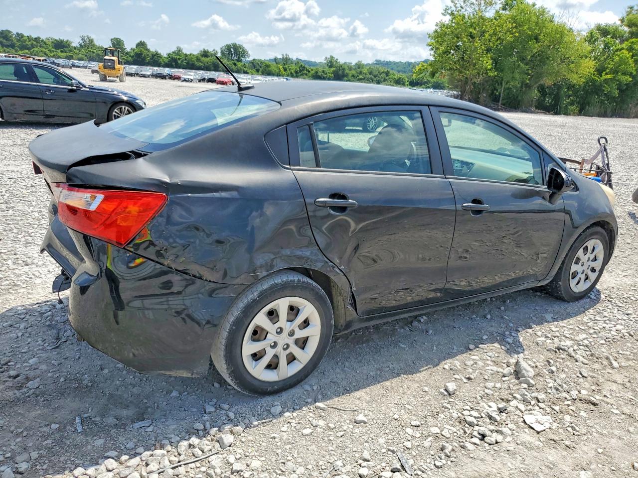 2014 Kia Rio Lx Black vin: KNADM4A30E6325187
