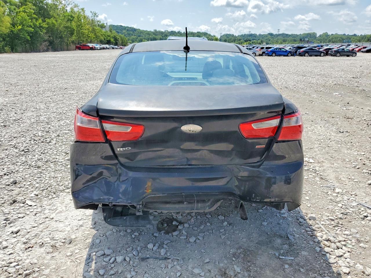 2014 Kia Rio Lx Black vin: KNADM4A30E6325187