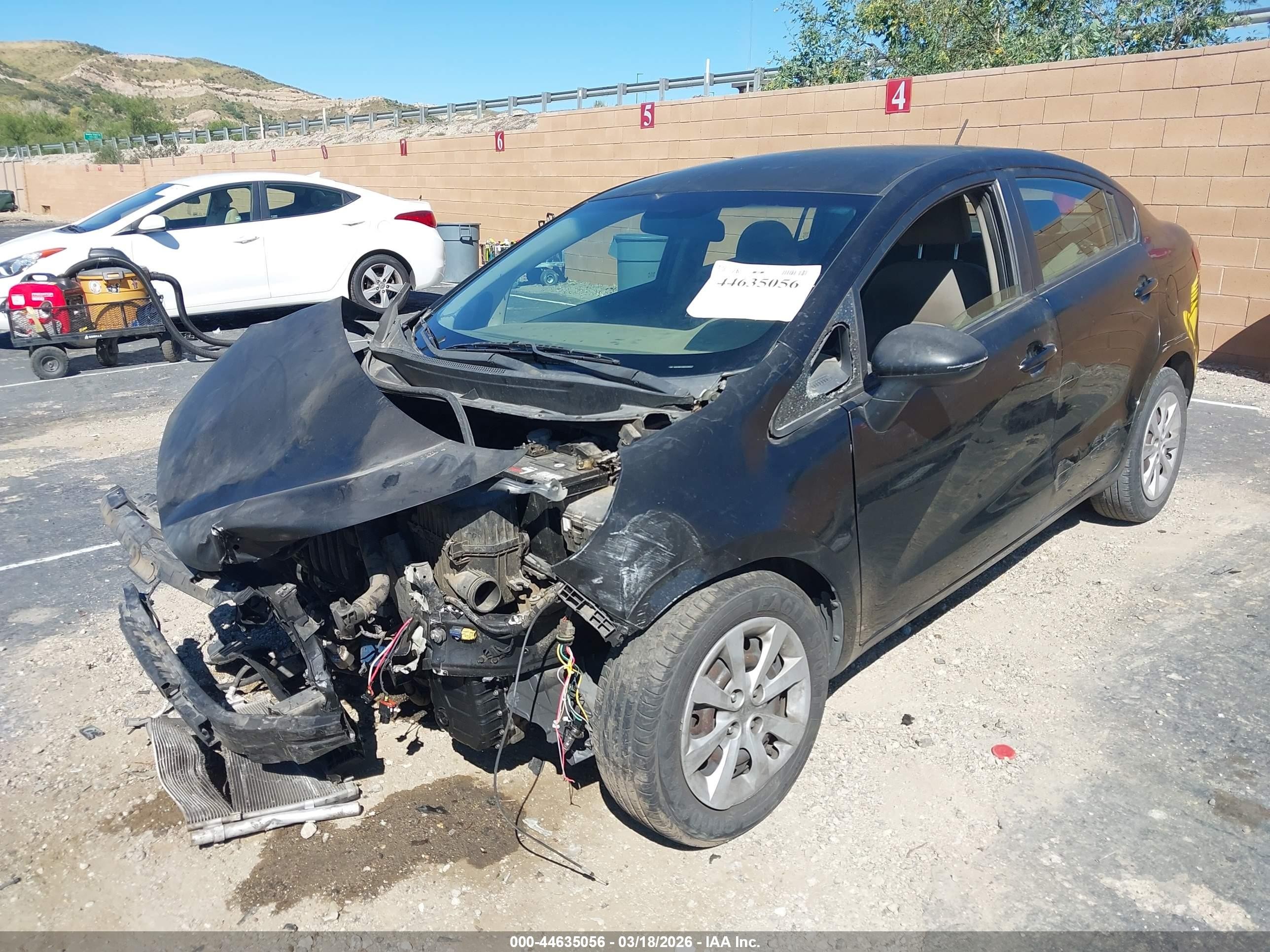 2014 Kia Rio Lx Black vin: KNADM4A30E6336027