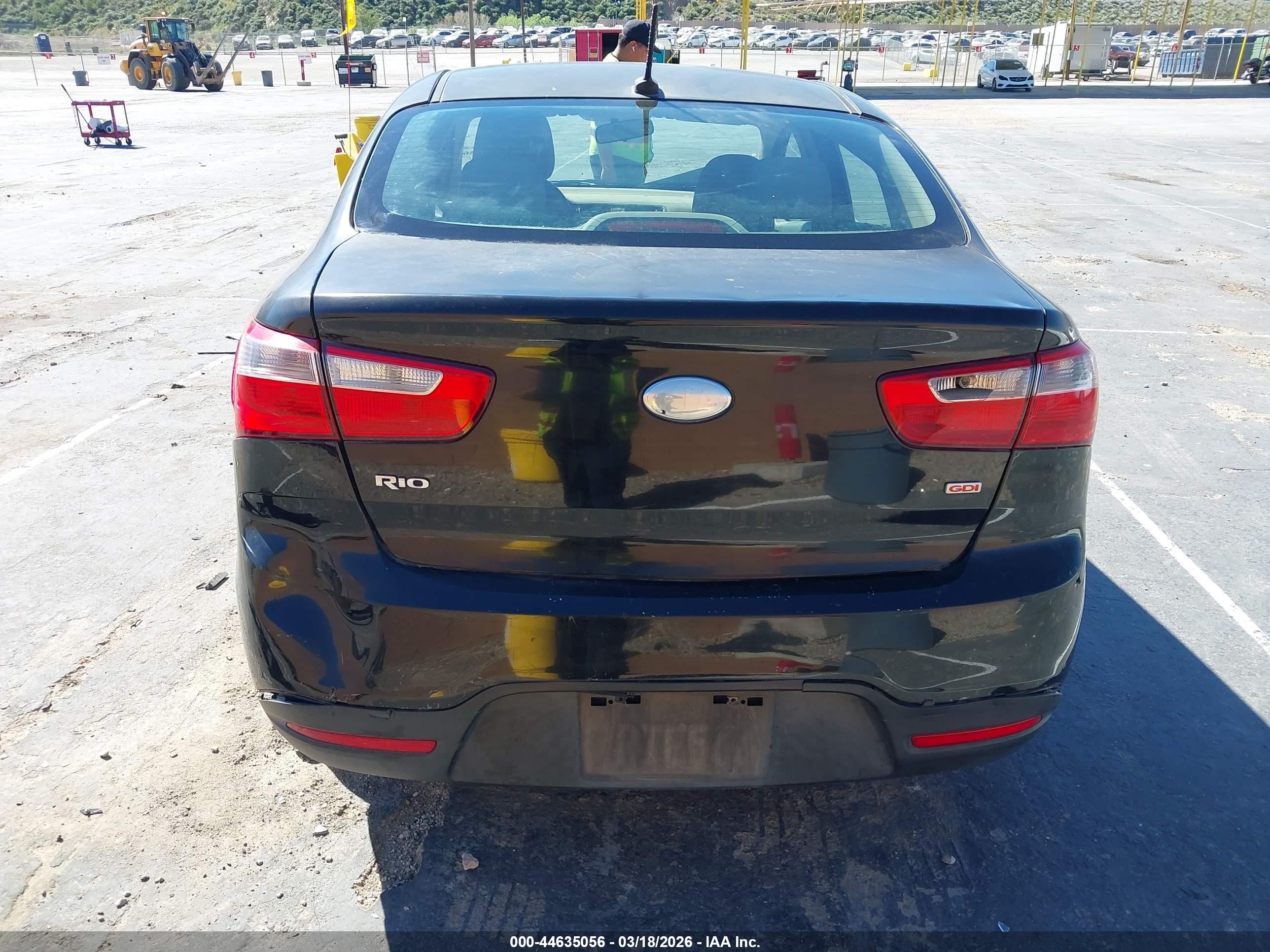 2014 Kia Rio Lx Black vin: KNADM4A30E6336027