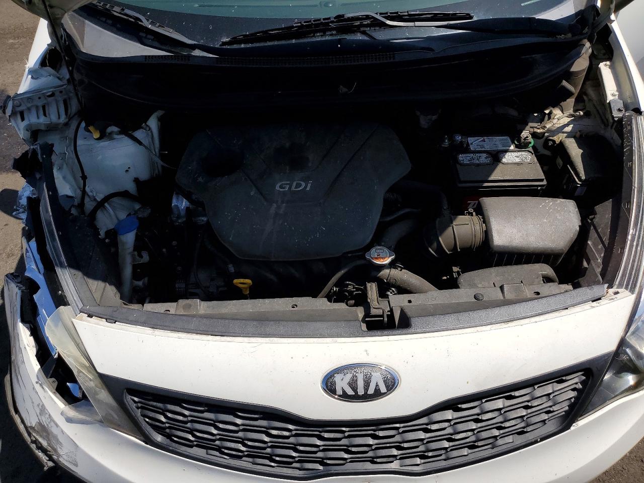 2014 Kia Rio Lx White vin: KNADM4A30E6352826