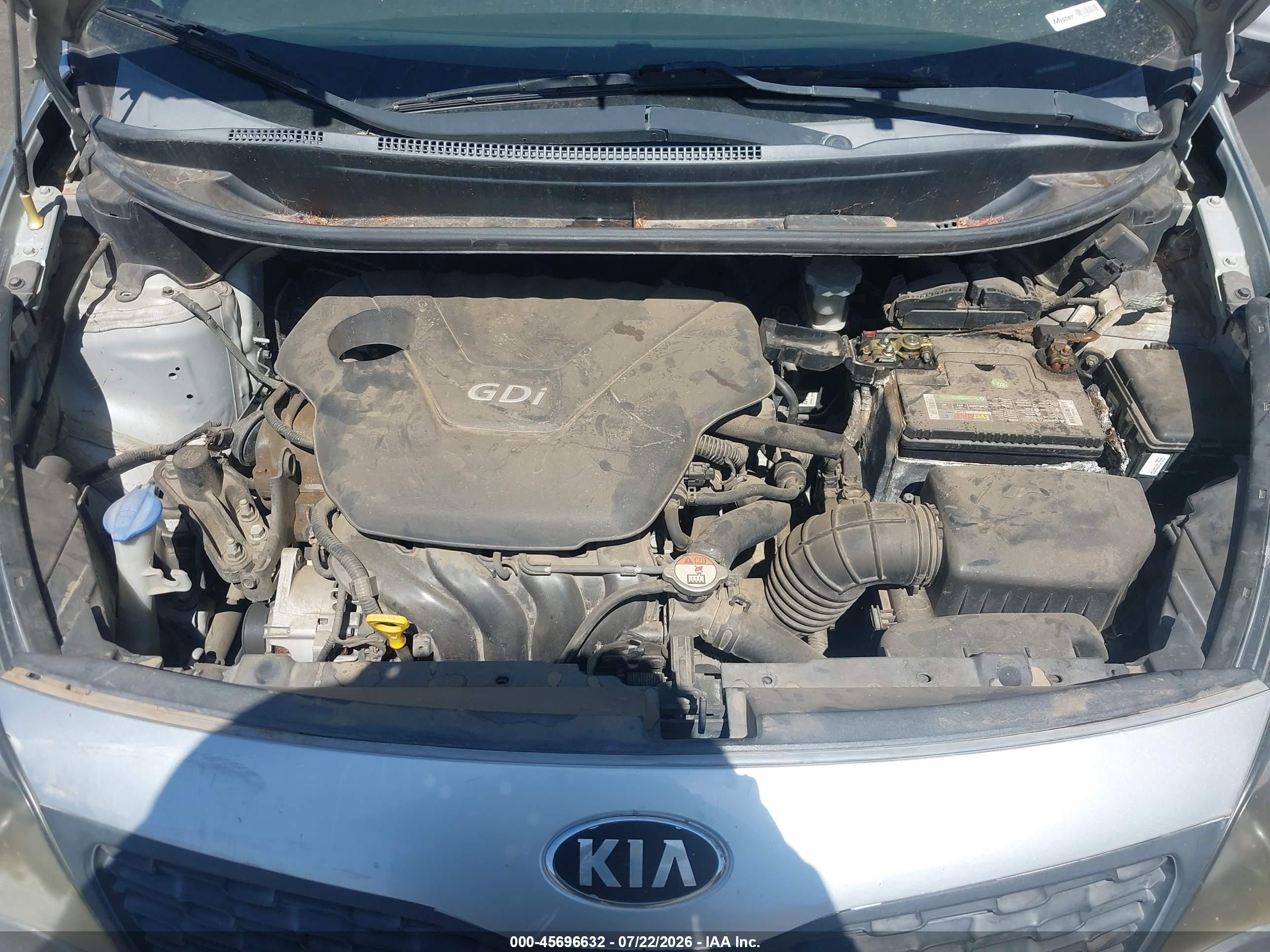 2014 Kia Rio Lx Silver vin: KNADM4A30E6363230