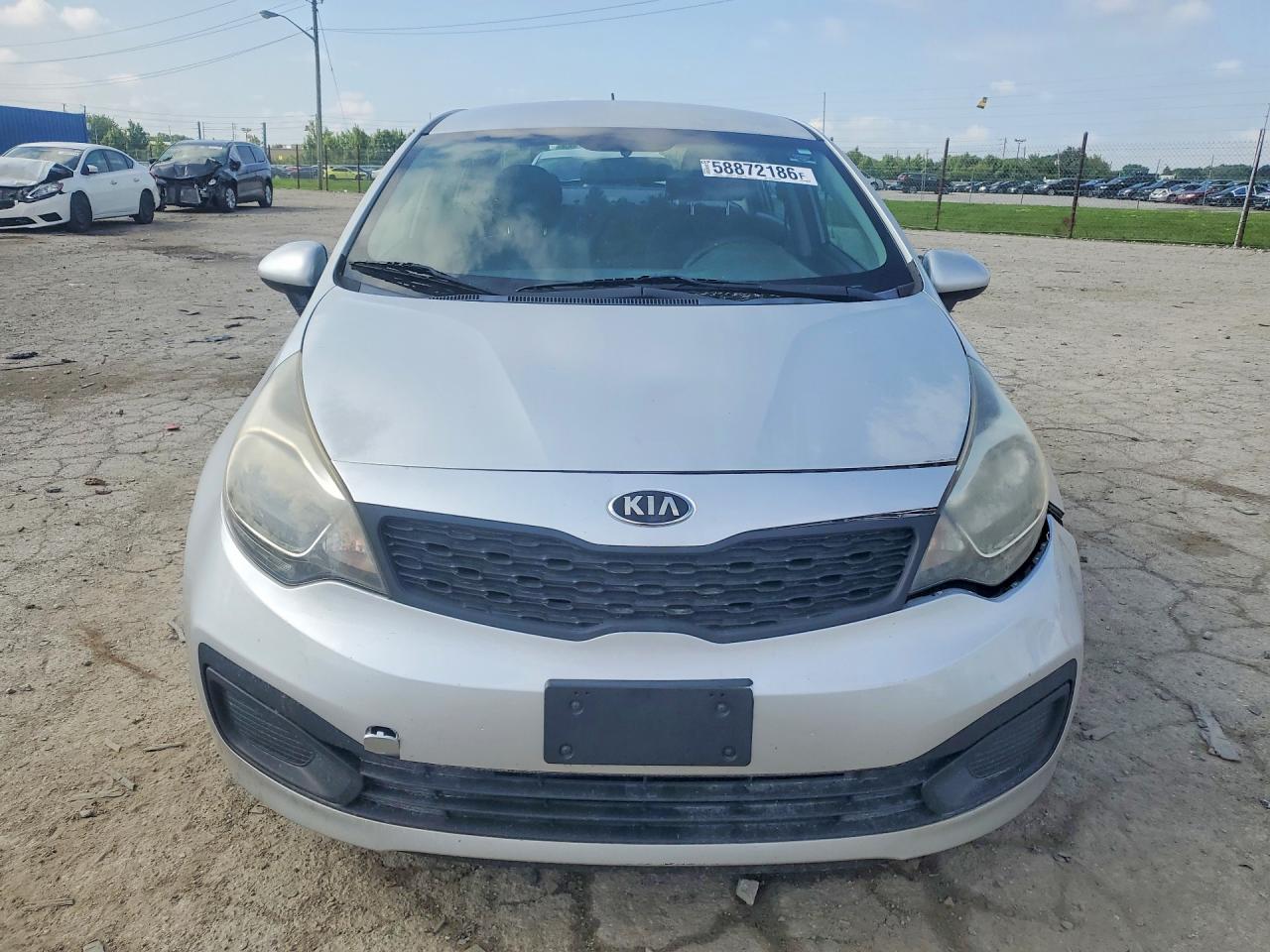 2015 Kia Rio Lx Silver vin: KNADM4A30F6427820