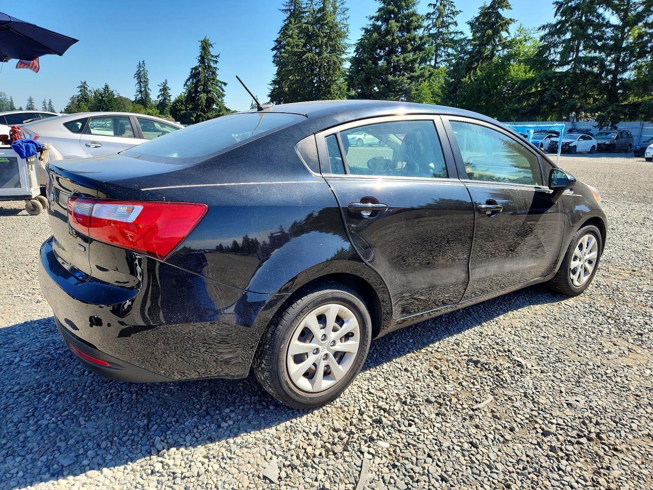 2015 Kia Rio Lx Black vin: KNADM4A30F6443158
