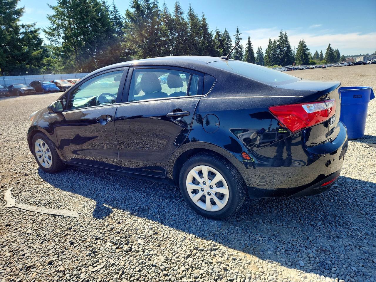 2015 Kia Rio Lx Black vin: KNADM4A30F6443158
