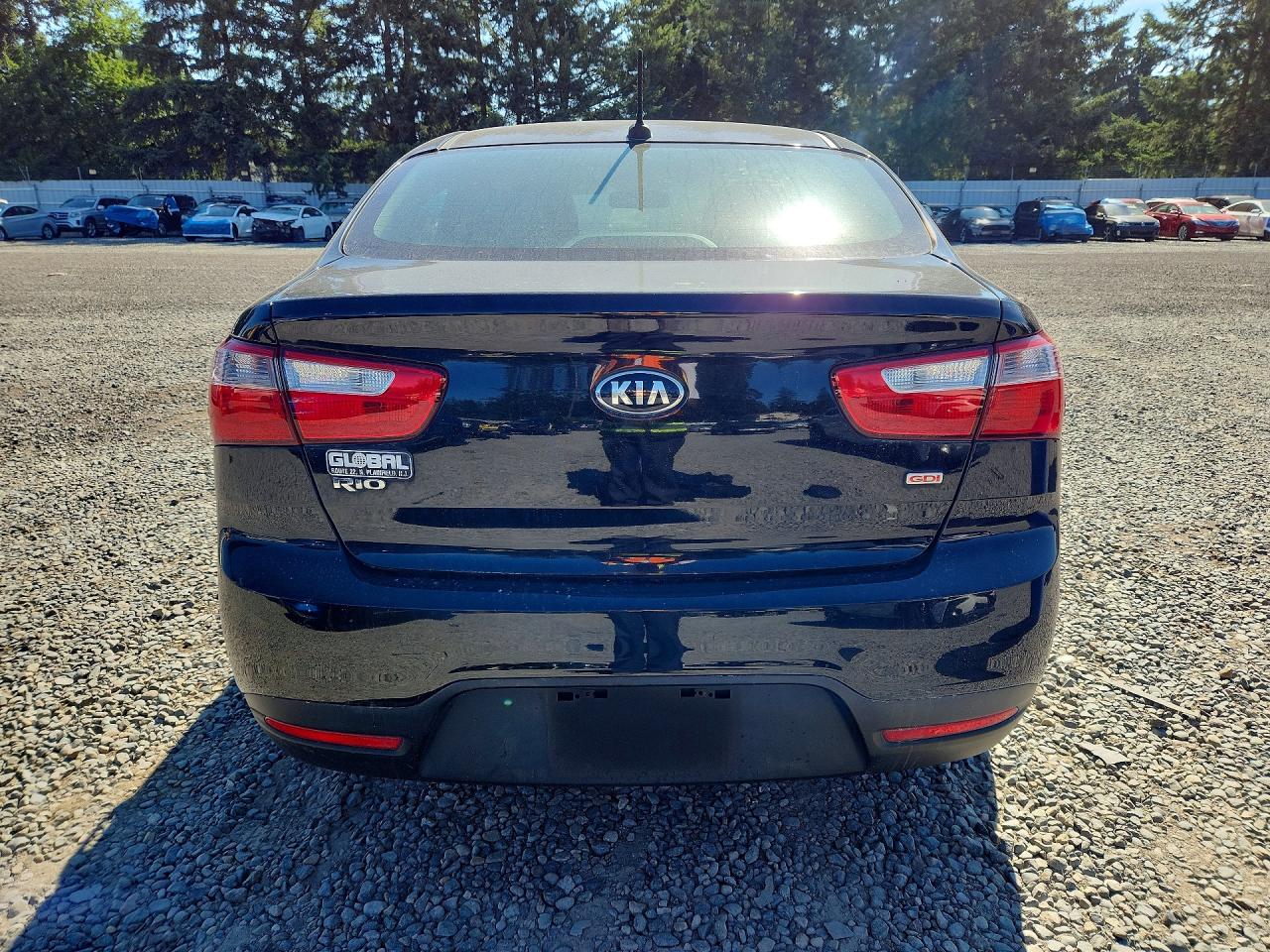 2015 Kia Rio Lx Black vin: KNADM4A30F6443158