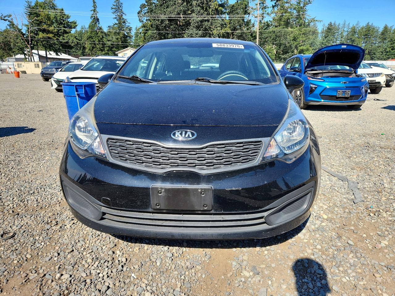 2015 Kia Rio Lx Black vin: KNADM4A30F6443158
