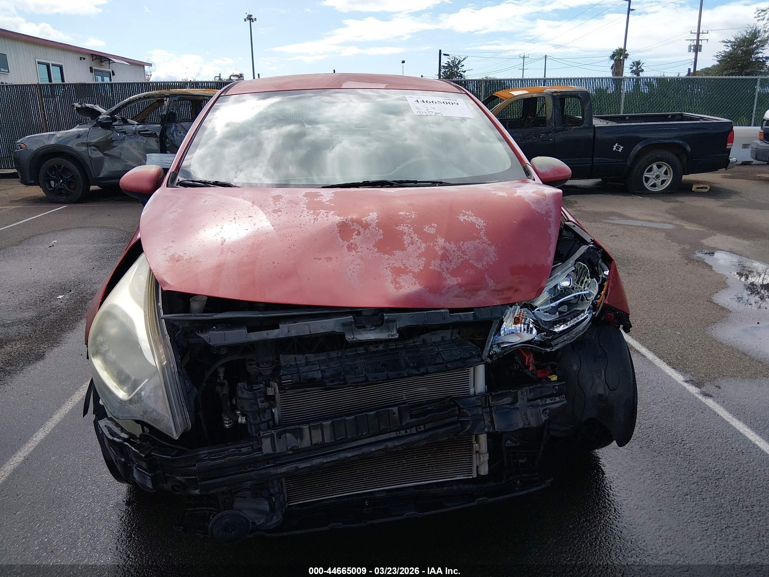 2015 Kia Rio Lx Red vin: KNADM4A30F6458050