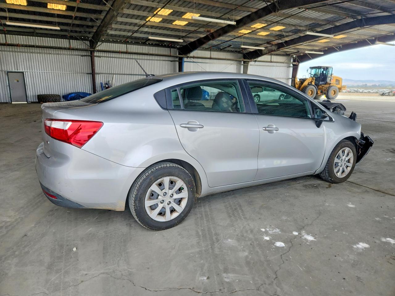 2015 Kia Rio Lx Silver vin: KNADM4A30F6466911