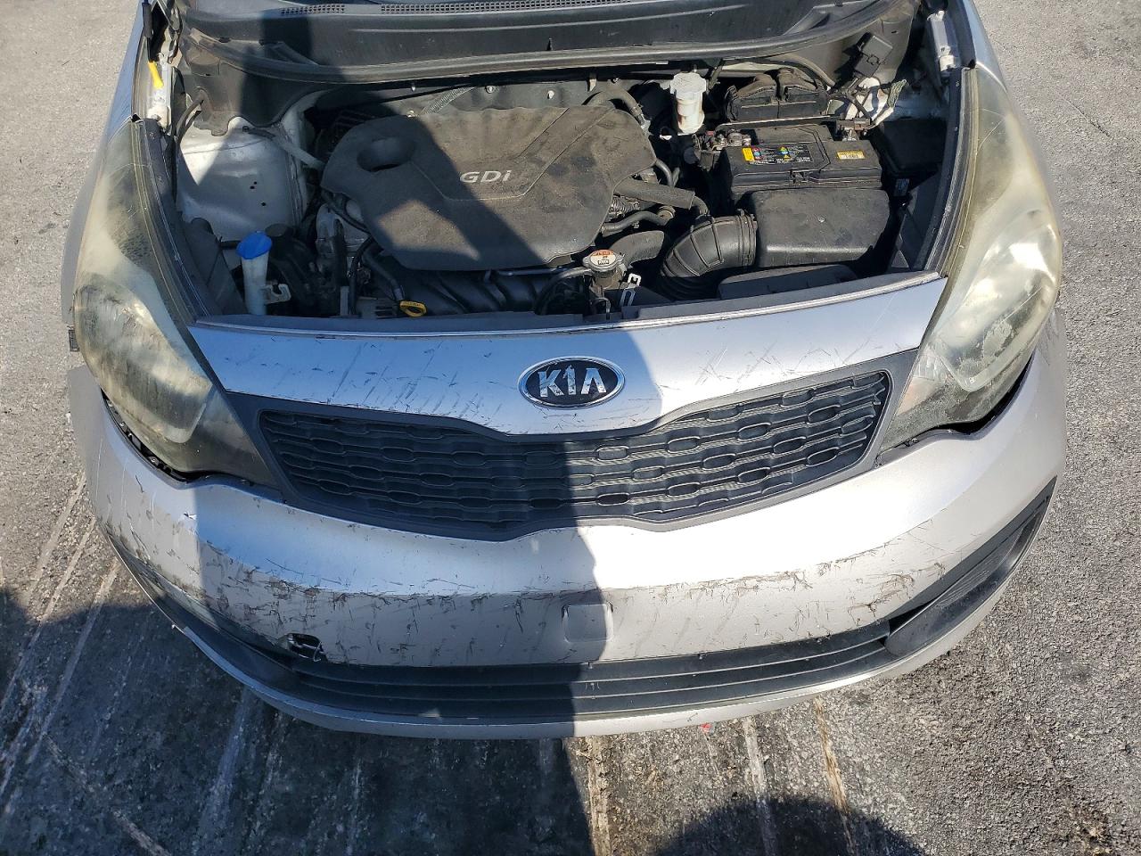 2015 Kia Rio Lx Silver vin: KNADM4A30F6505268
