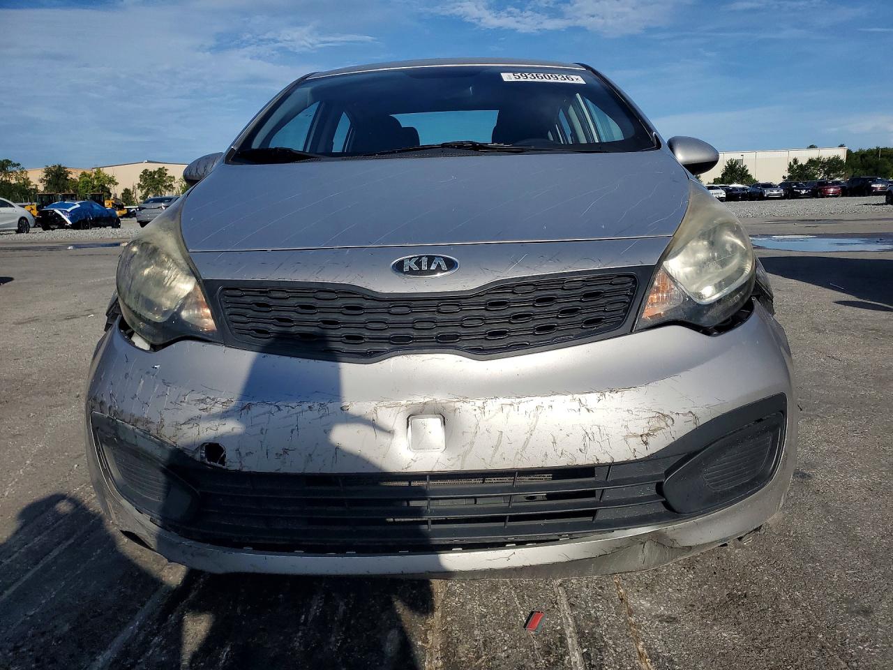2015 Kia Rio Lx Silver vin: KNADM4A30F6505268