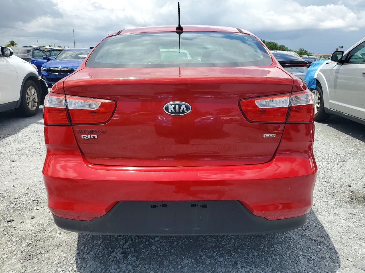 2017 Kia Rio Lx Red vin: KNADM4A30H6006814