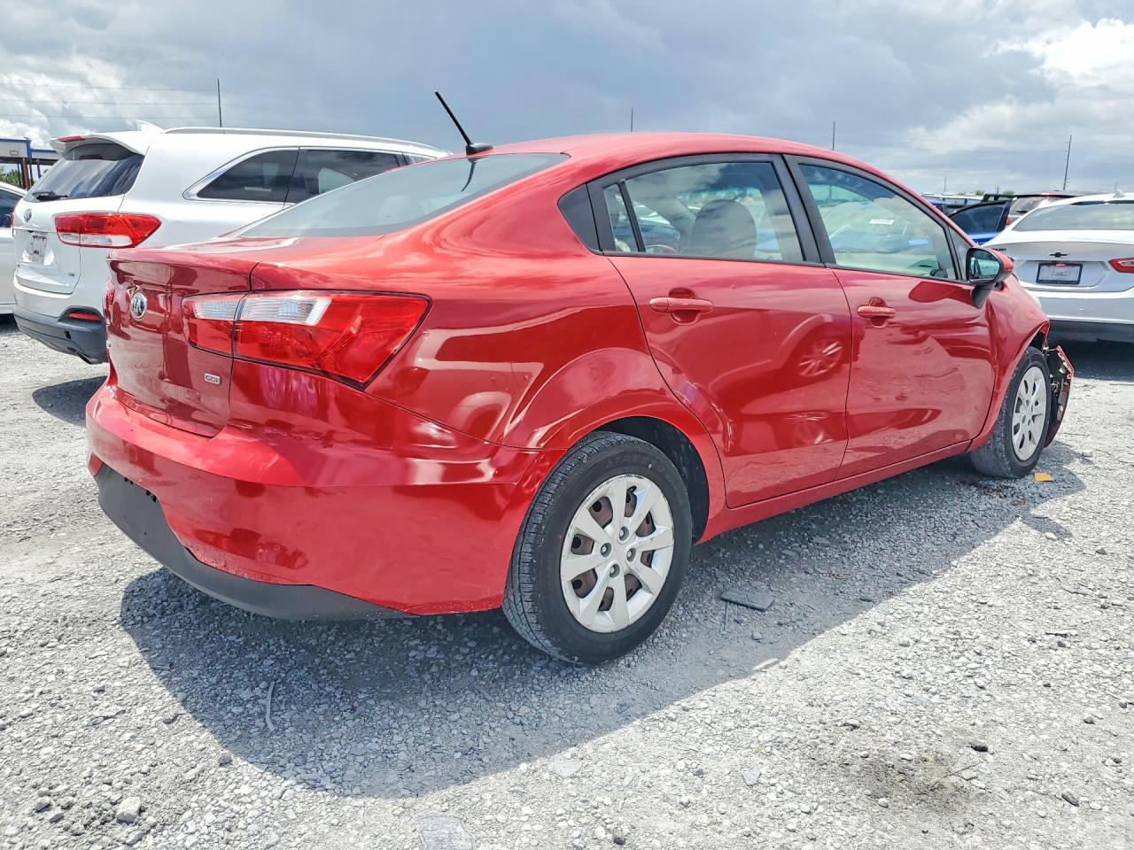 2017 Kia Rio Lx Red vin: KNADM4A30H6006814