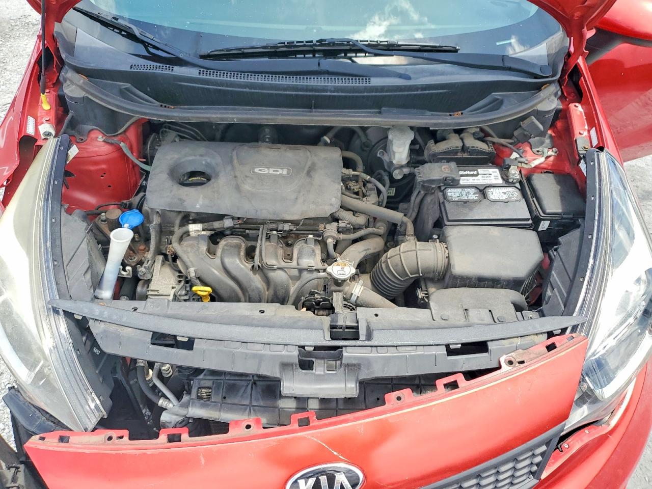 2017 Kia Rio Lx Red vin: KNADM4A30H6006814
