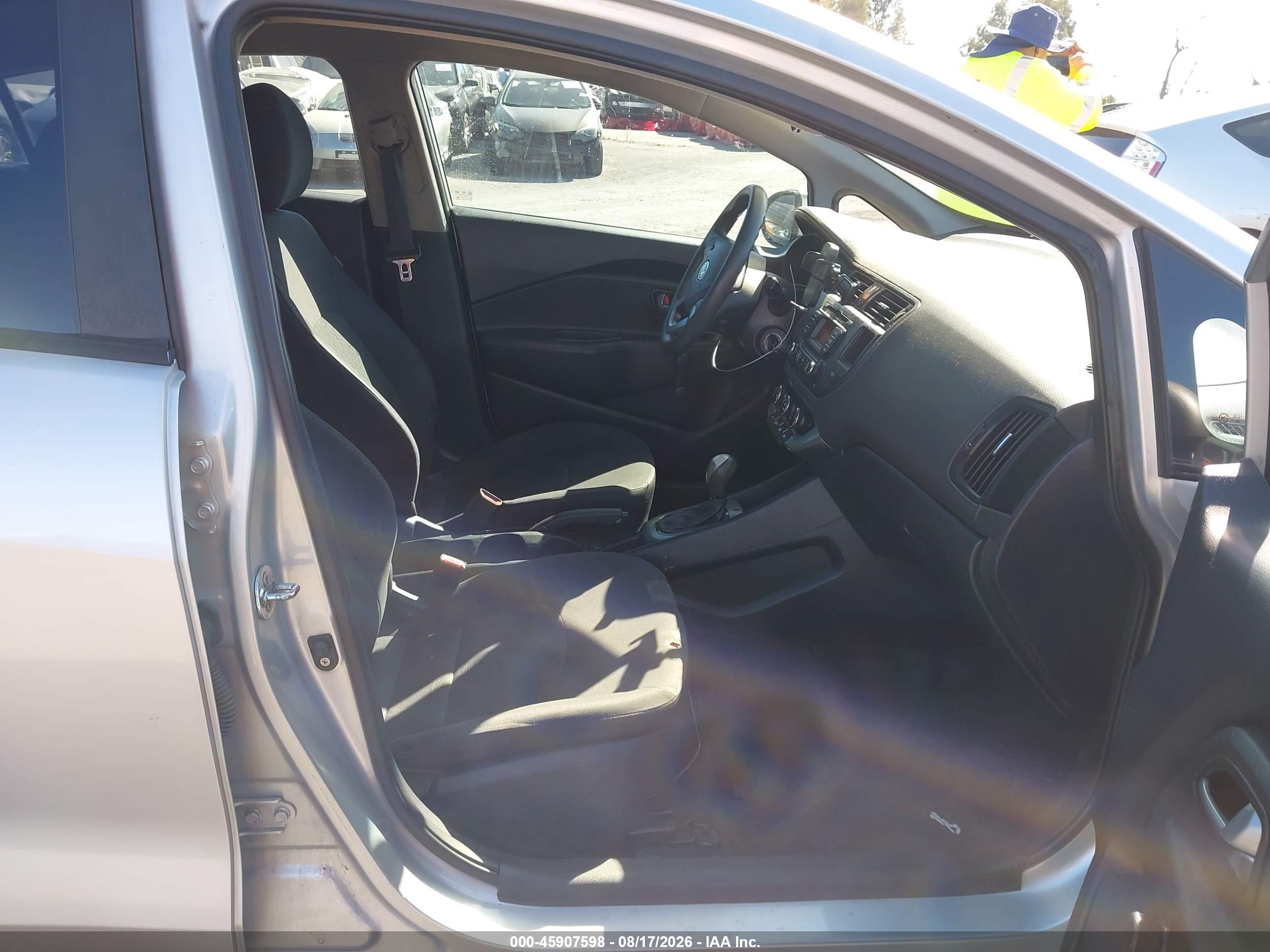 2012 Kia Rio Lx Серебряный vin: KNADM4A31C6041726