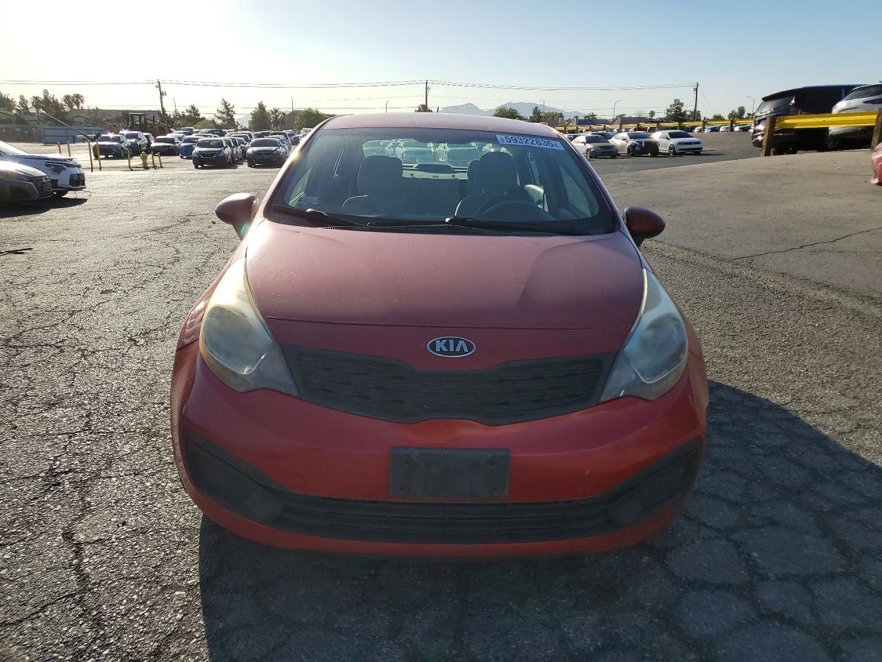 2013 Kia Rio Lx Red vin: KNADM4A31D6174469