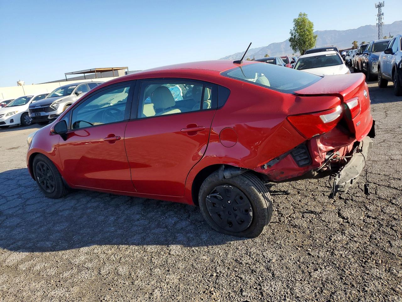 2013 Kia Rio Lx Red vin: KNADM4A31D6174469