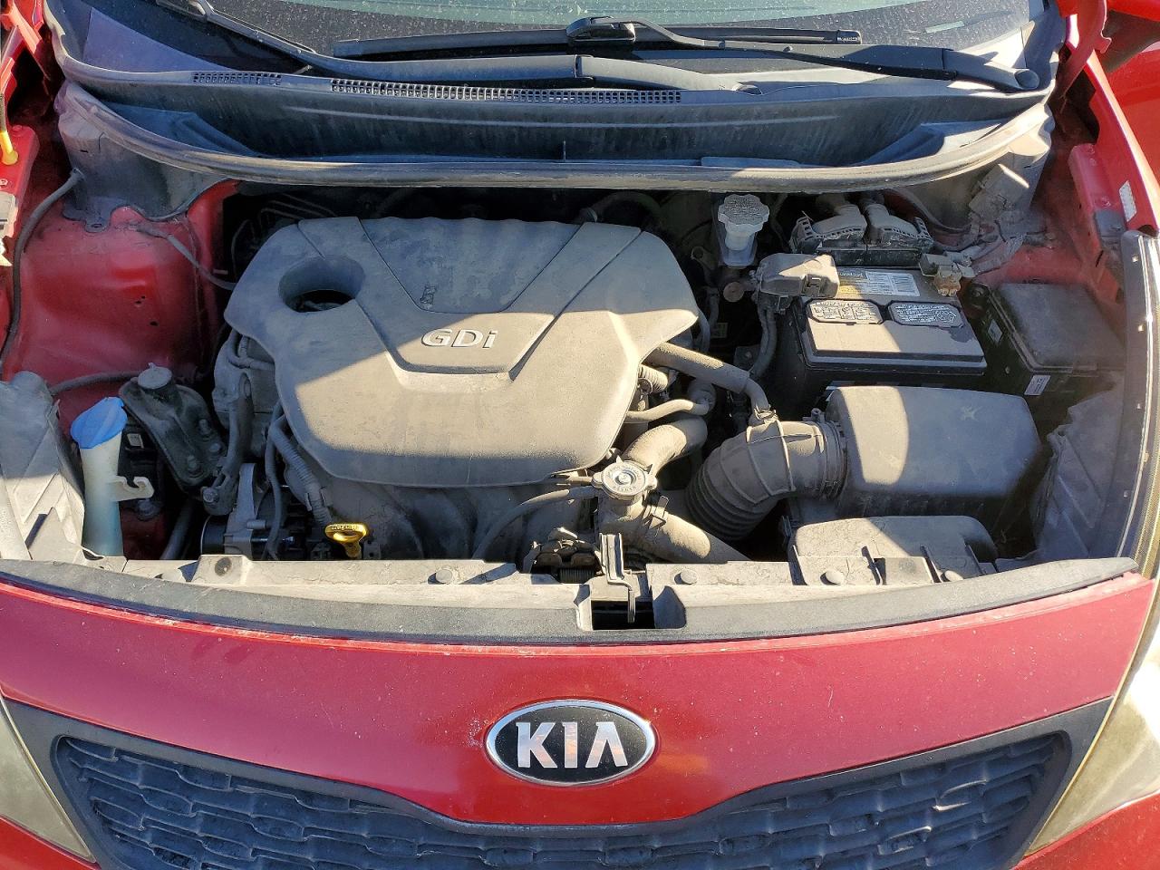 2013 Kia Rio Lx Red vin: KNADM4A31D6174469