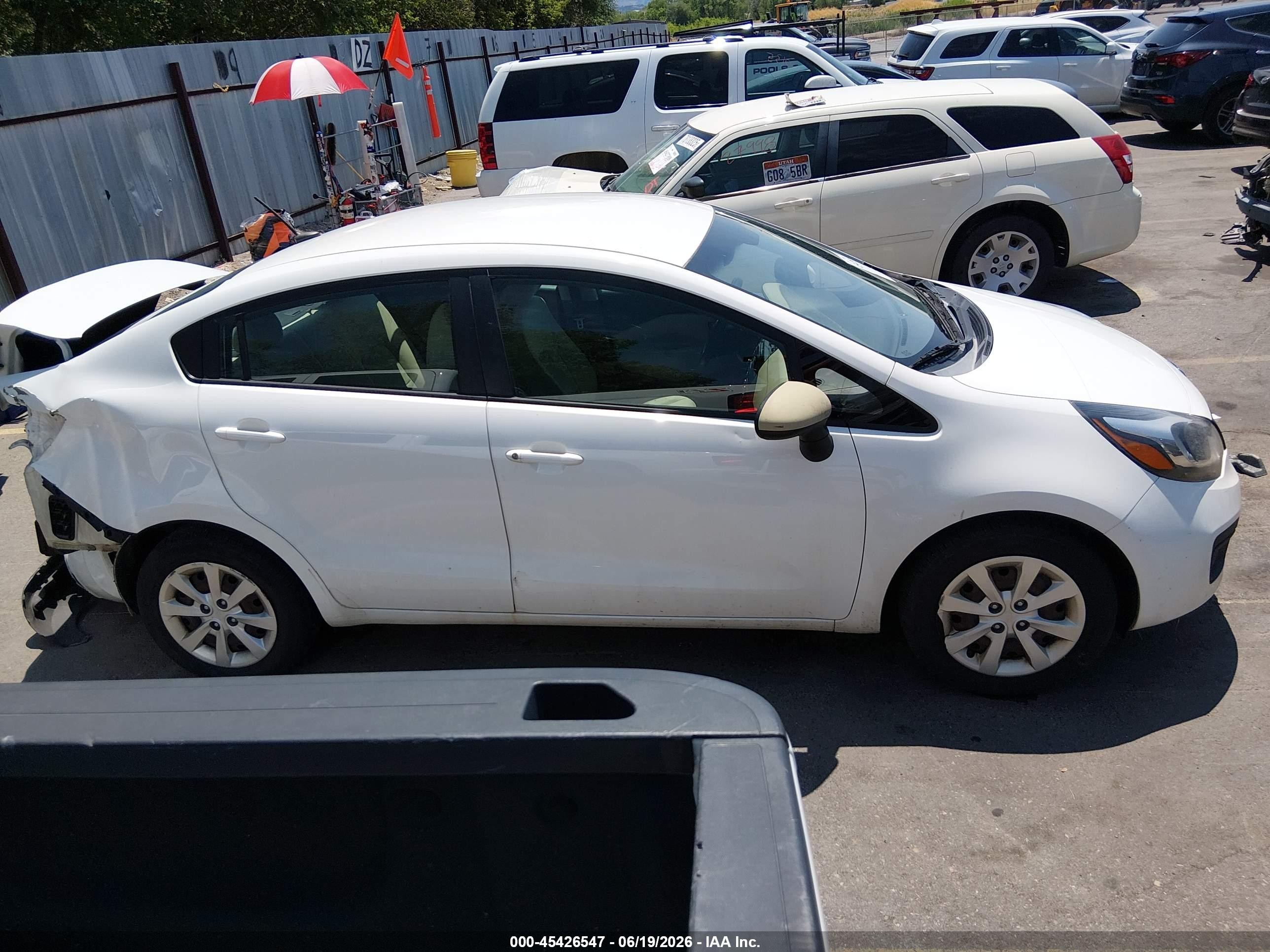 2013 Kia Rio Lx Белый vin: KNADM4A31D6188680