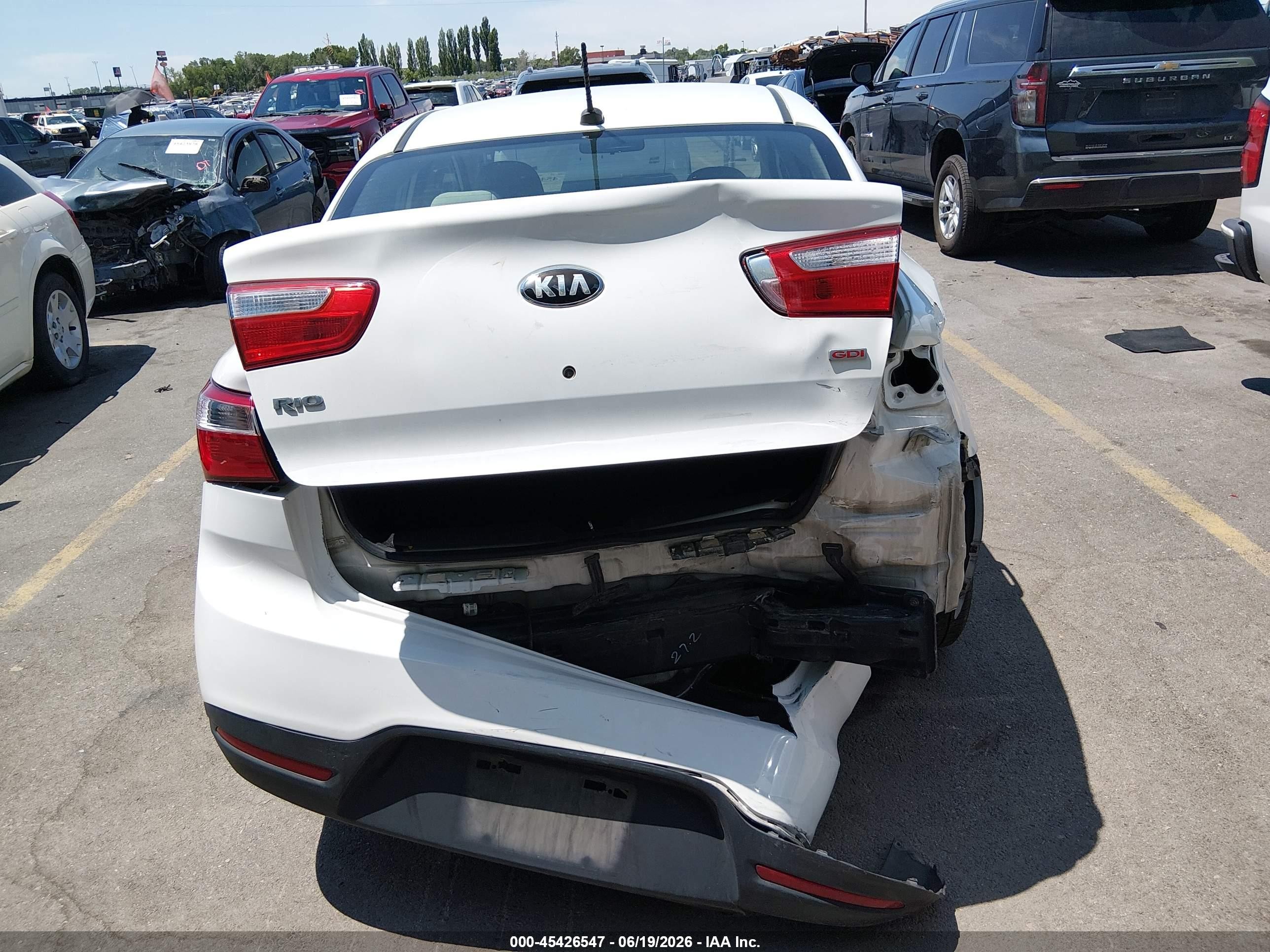 2013 Kia Rio Lx Белый vin: KNADM4A31D6188680