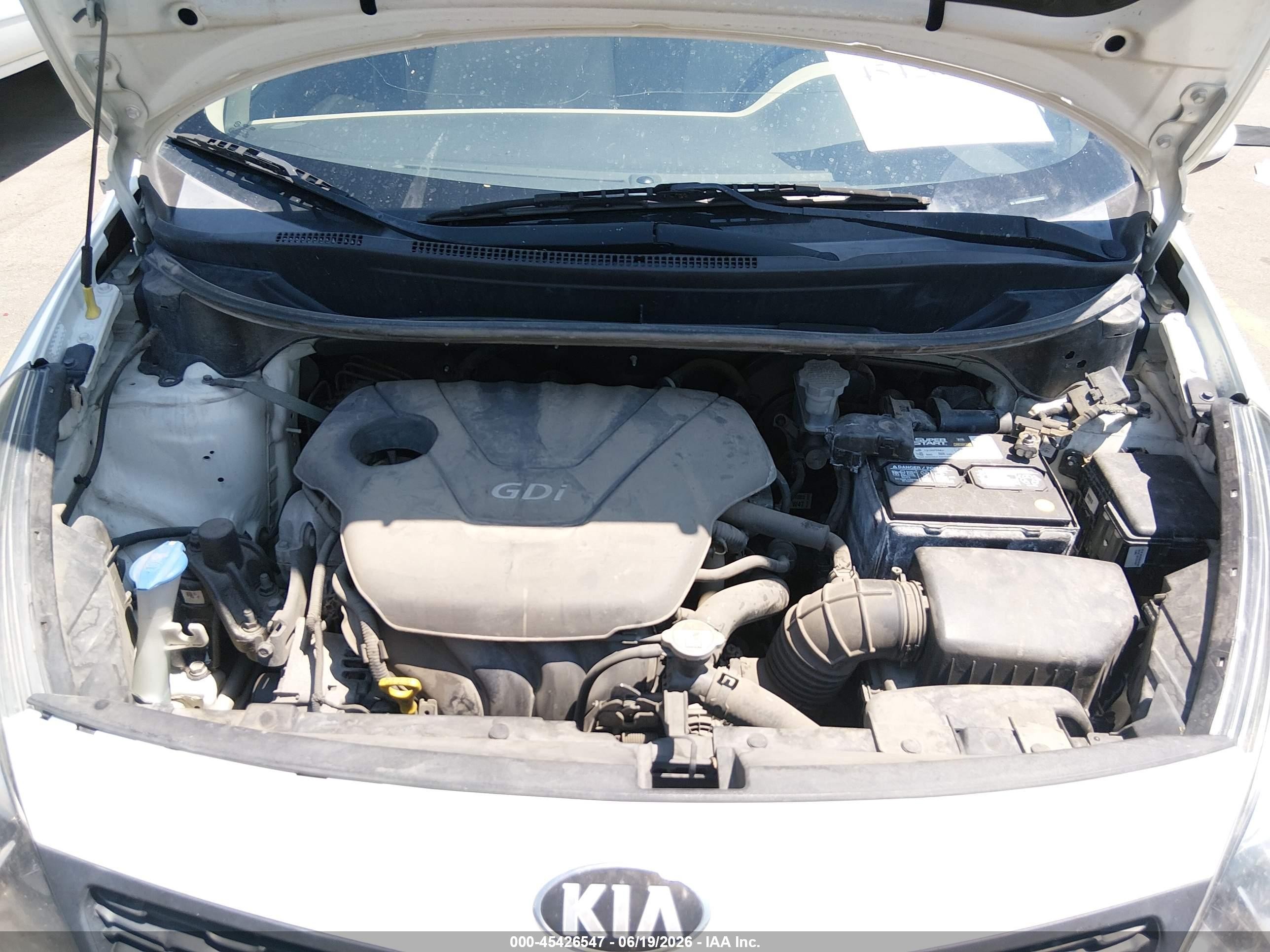 2013 Kia Rio Lx Белый vin: KNADM4A31D6188680