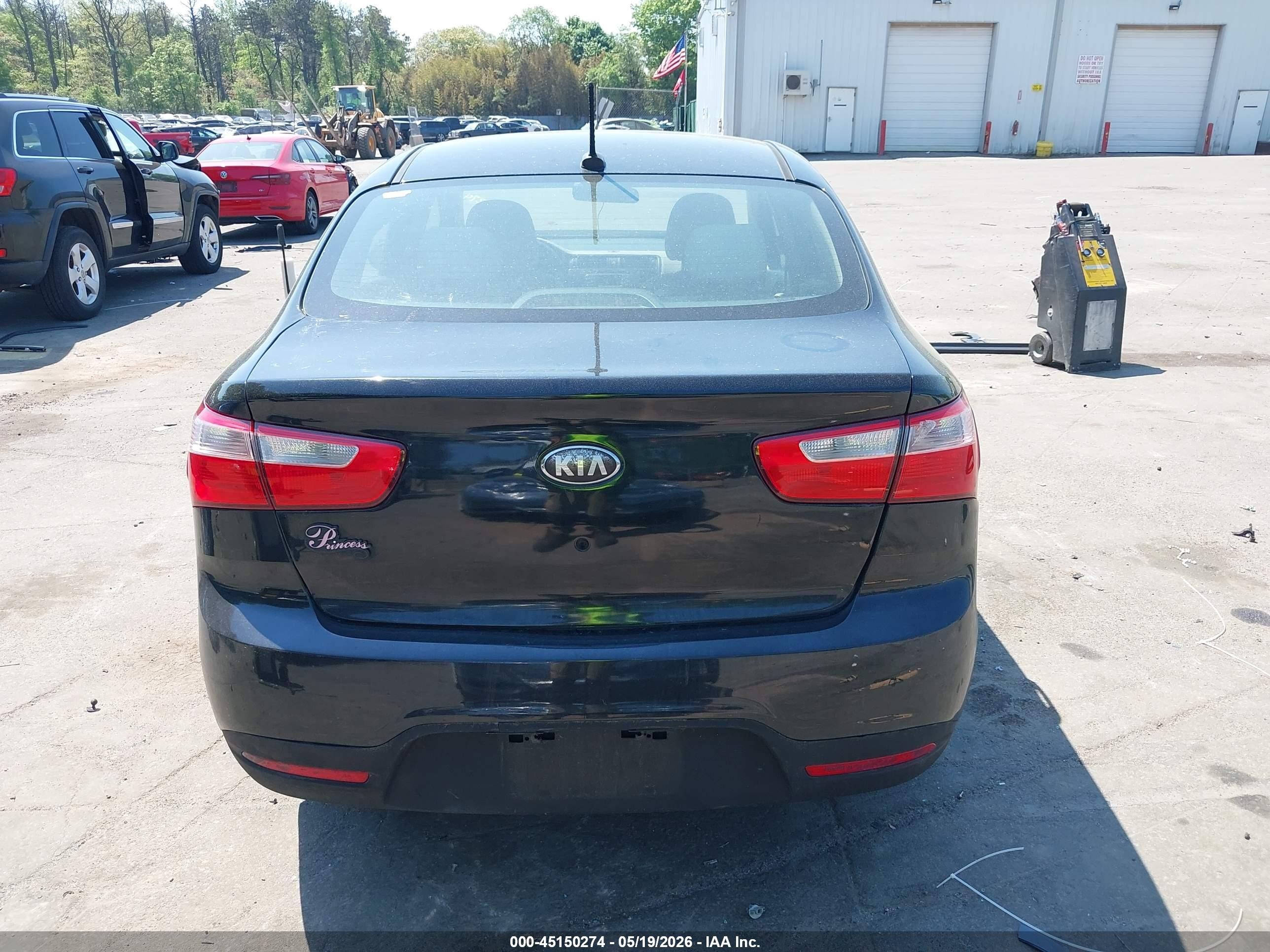 2013 Kia Rio Lx Black vin: KNADM4A31D6221063