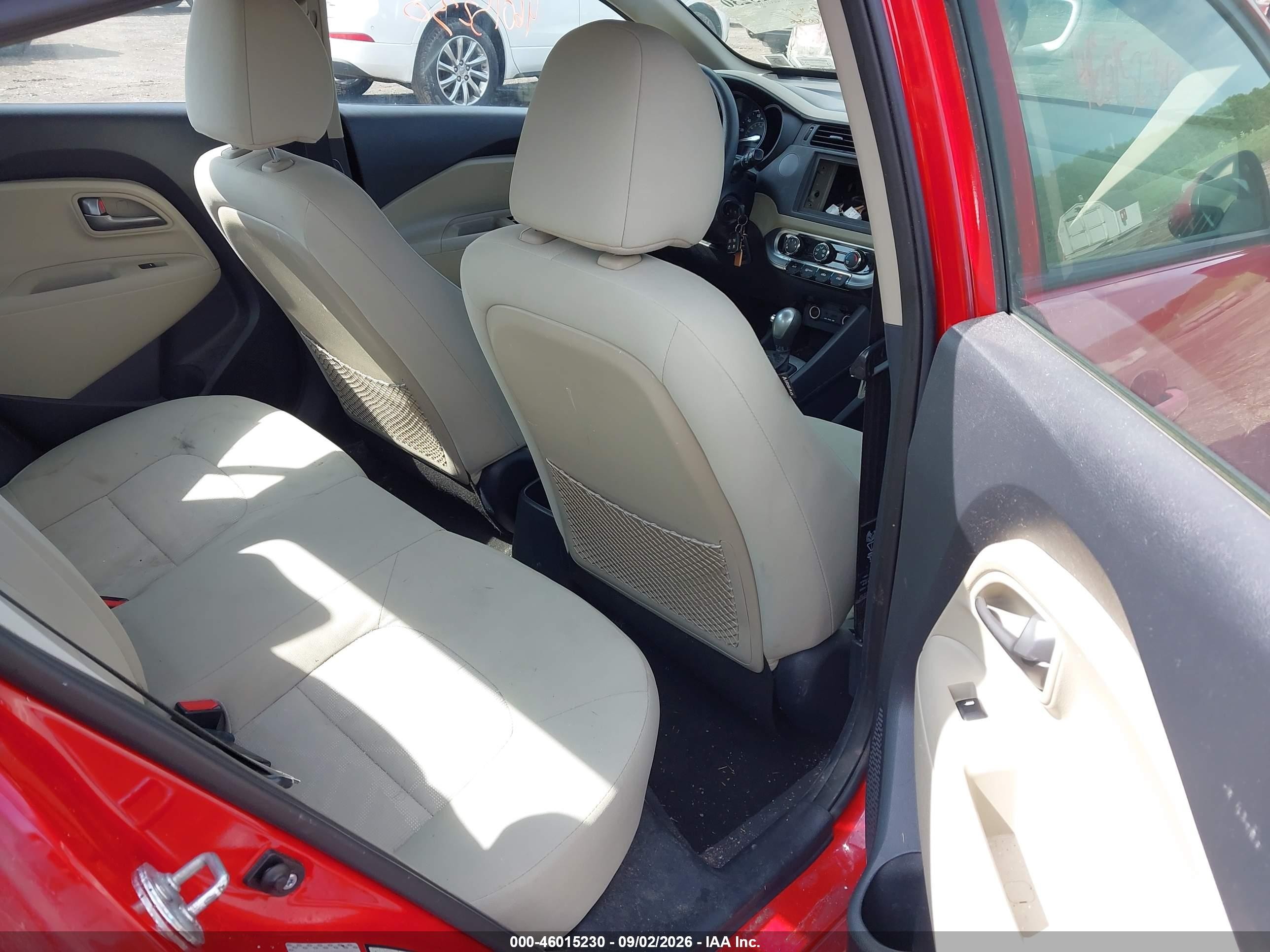2013 Kia Rio Lx Red vin: KNADM4A31D6259845