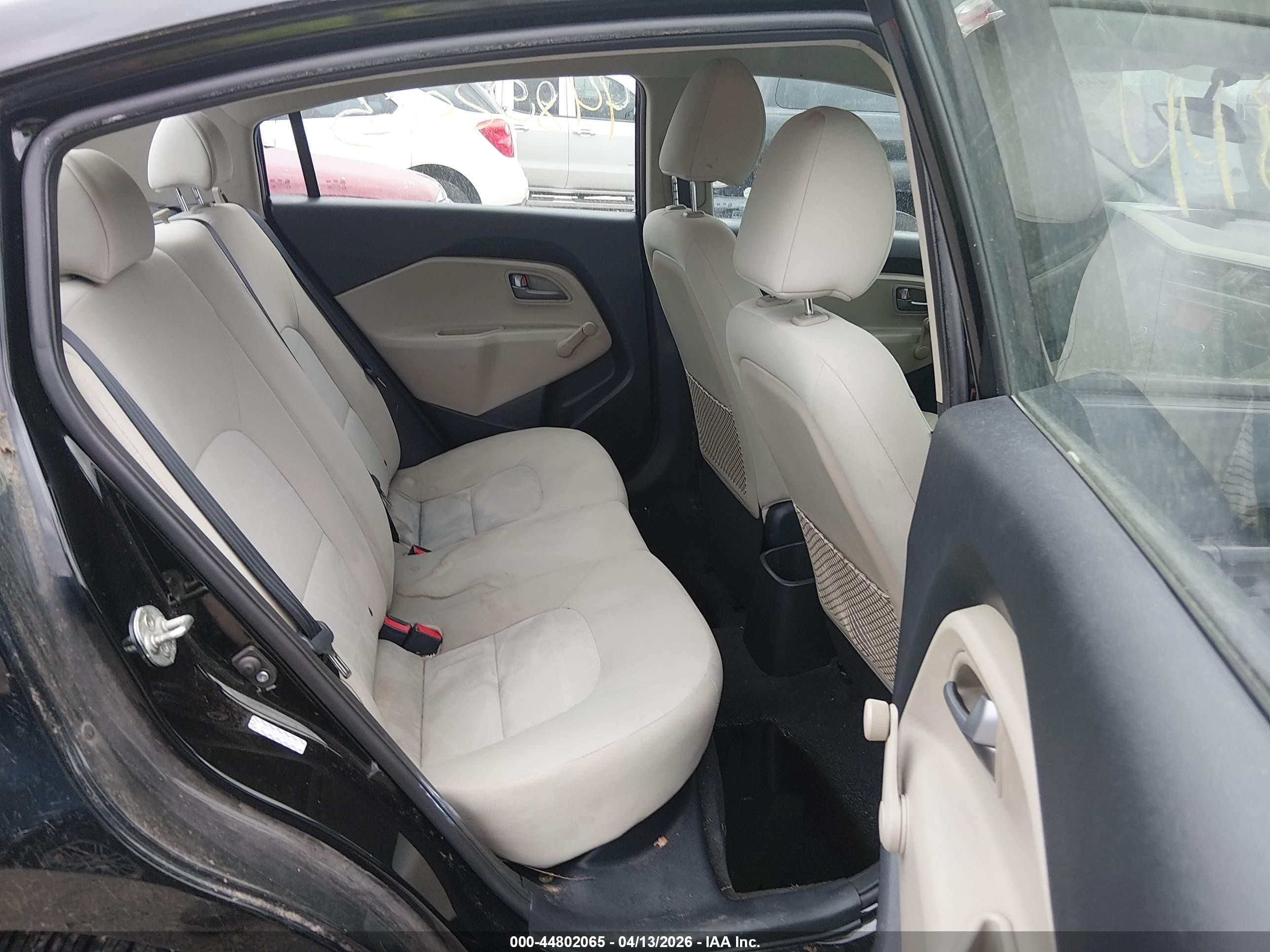 2013 Kia Rio Lx Черный vin: KNADM4A31D6286012