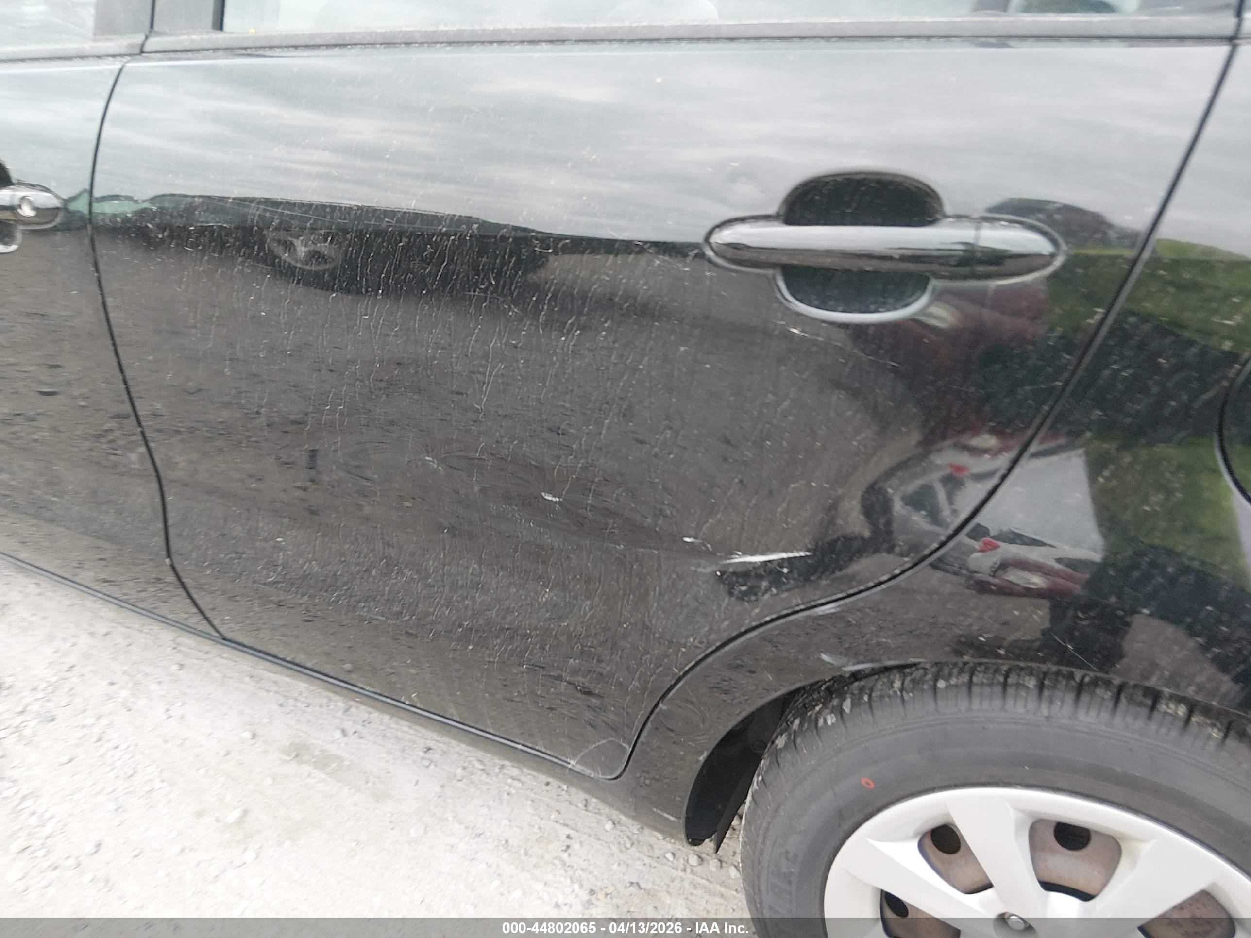 2013 Kia Rio Lx Черный vin: KNADM4A31D6286012