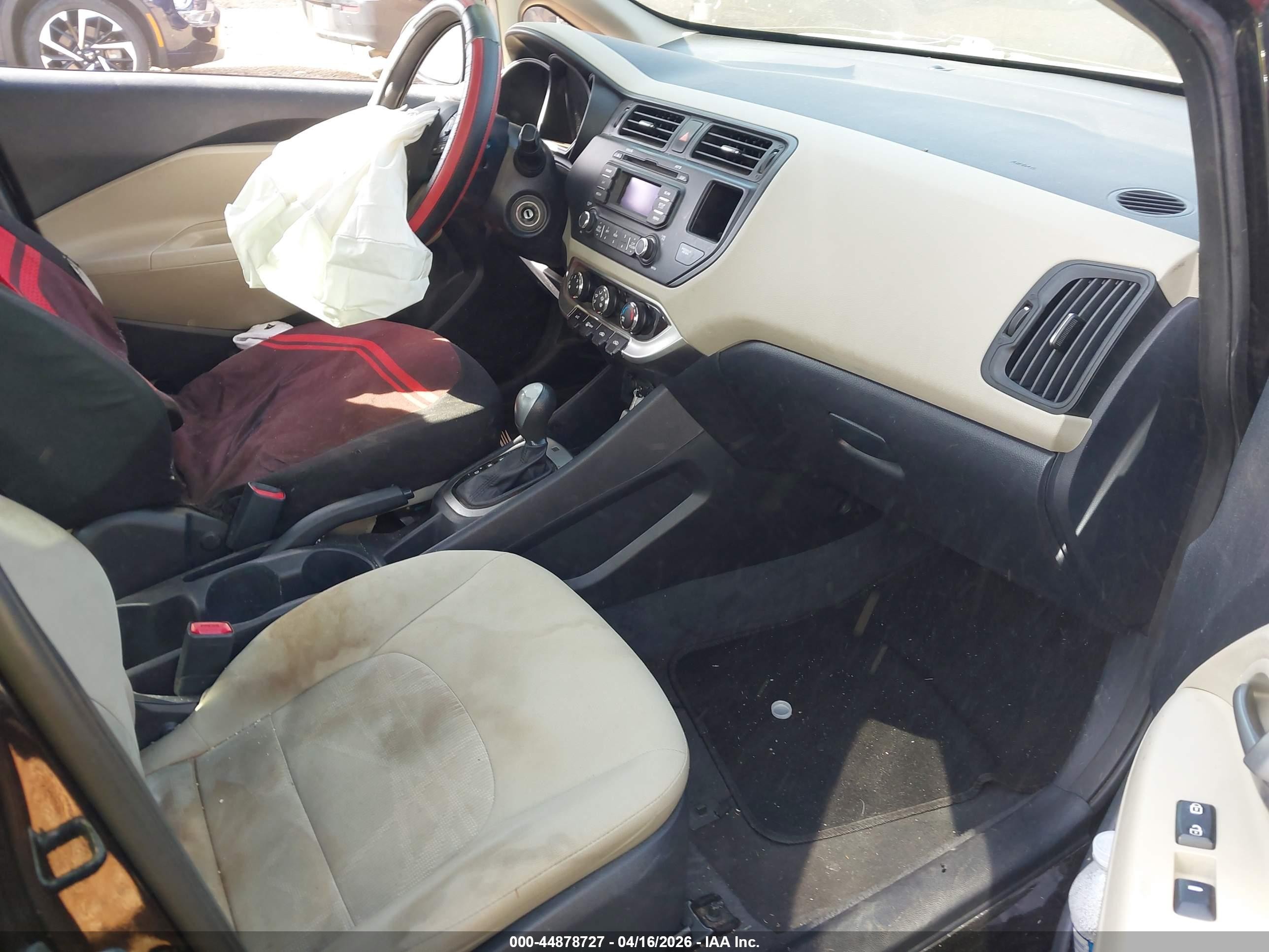 2013 Kia Rio Lx Black vin: KNADM4A31D6290741